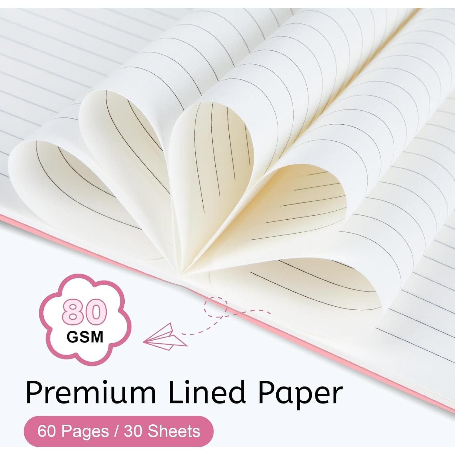 Set de 64 Mini Cuadernos Oucaru Rayados 8.9x14 cm 12 Colores