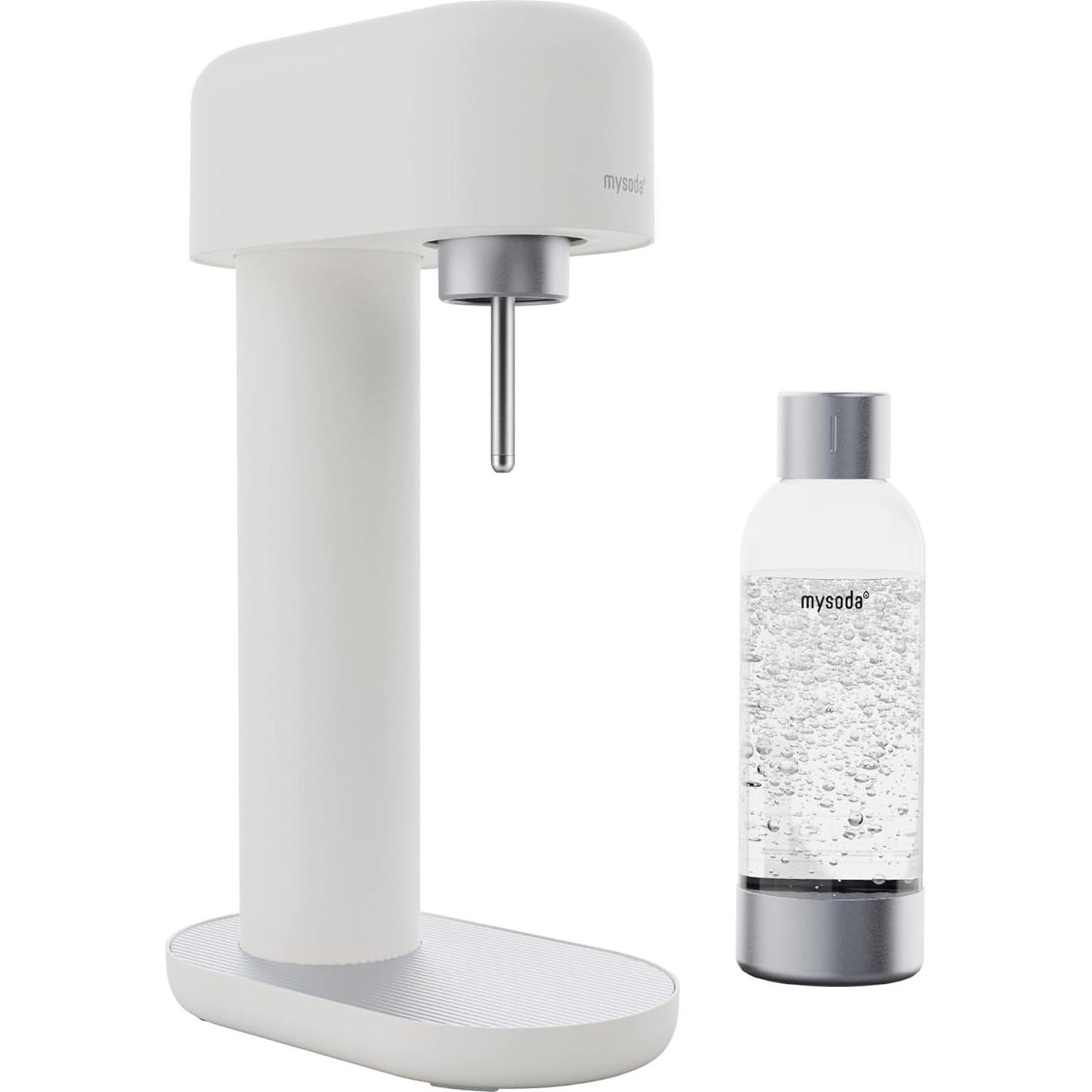 Botella de Carbonatación Mysoda 1L Plata - Reutilizable y BPA Free