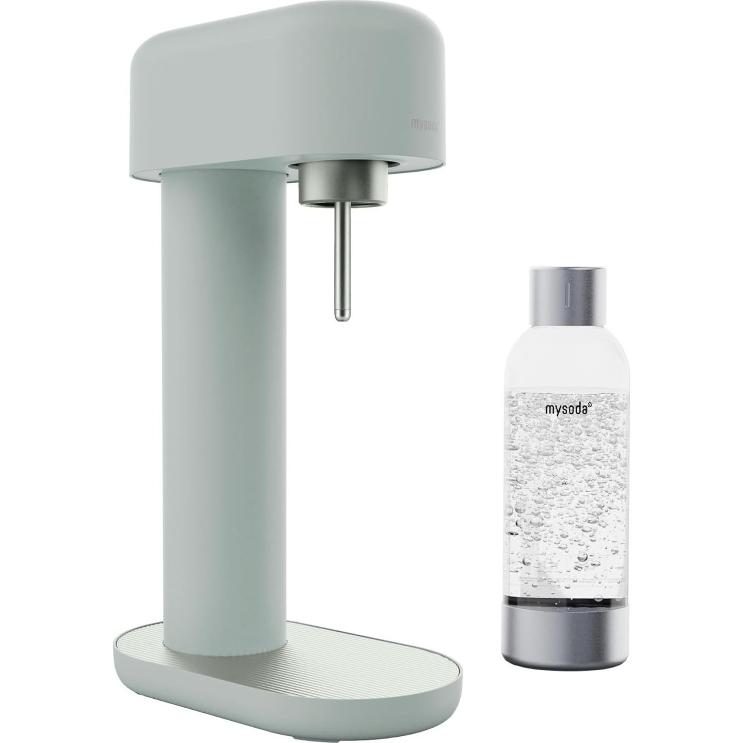 Botella de Carbonatación Mysoda 1L Plata - Reutilizable y BPA Free