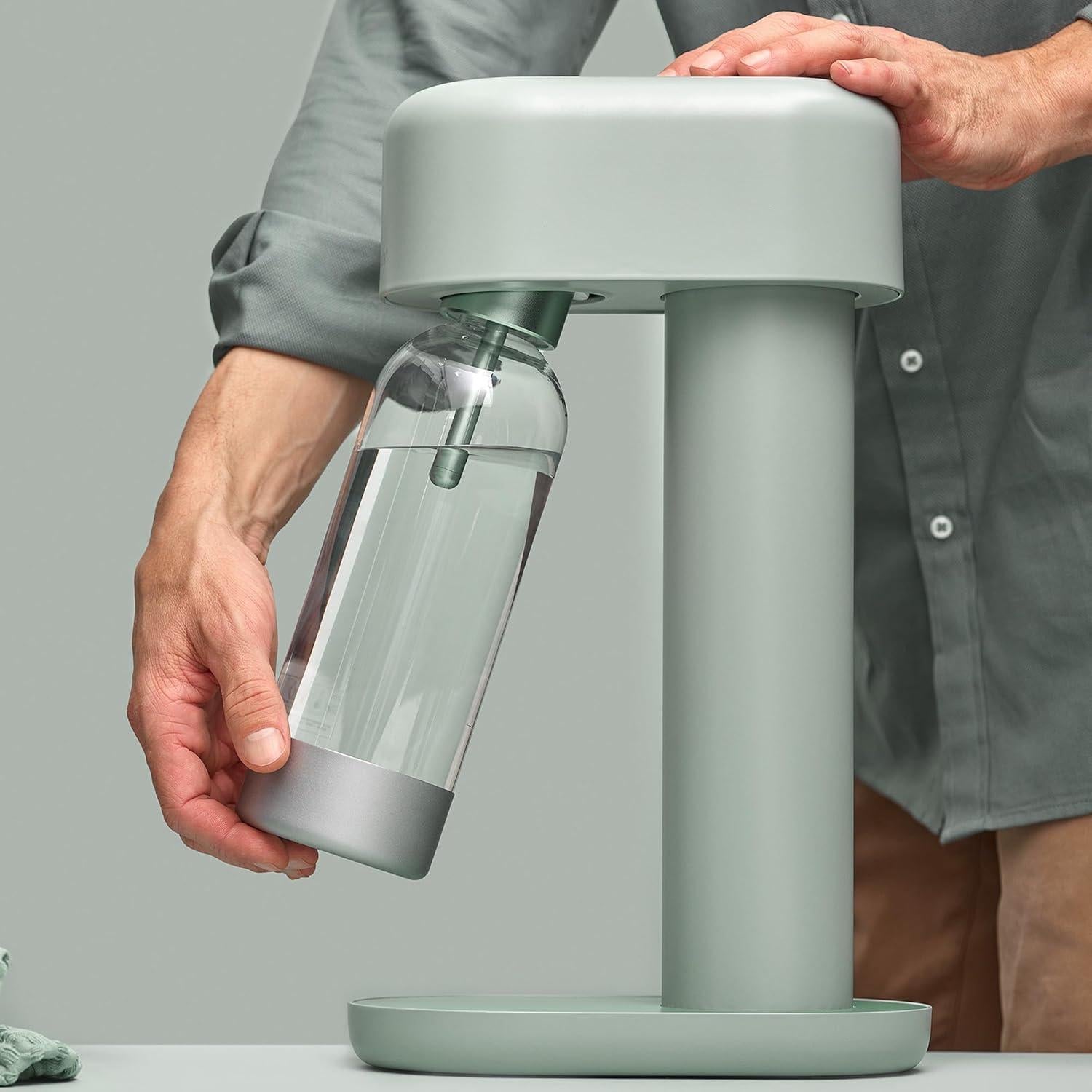 Botella de Carbonatación Mysoda 1L Plata - Reutilizable y BPA Free