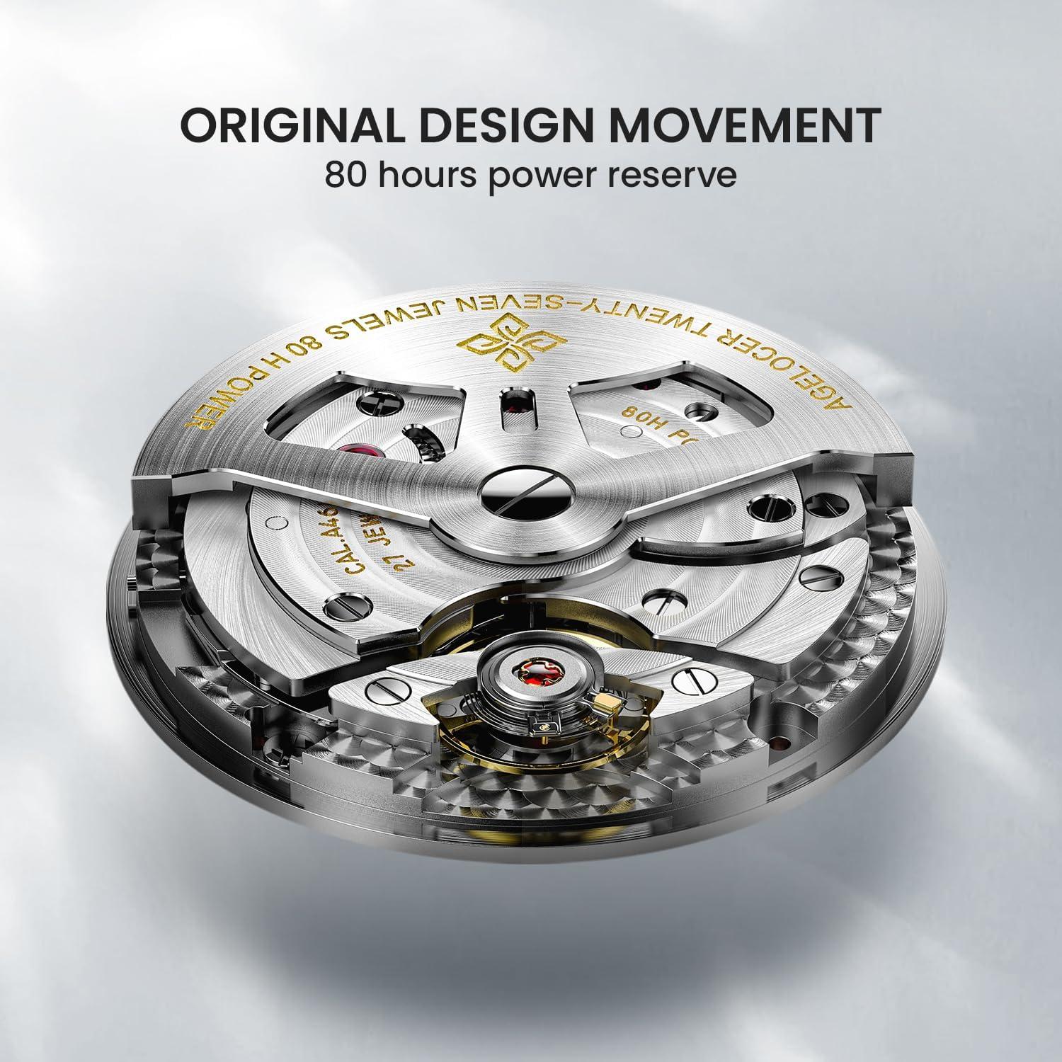 Reloj Mecánico AGELOCER 29.5 Días Fase Lunar Hombre