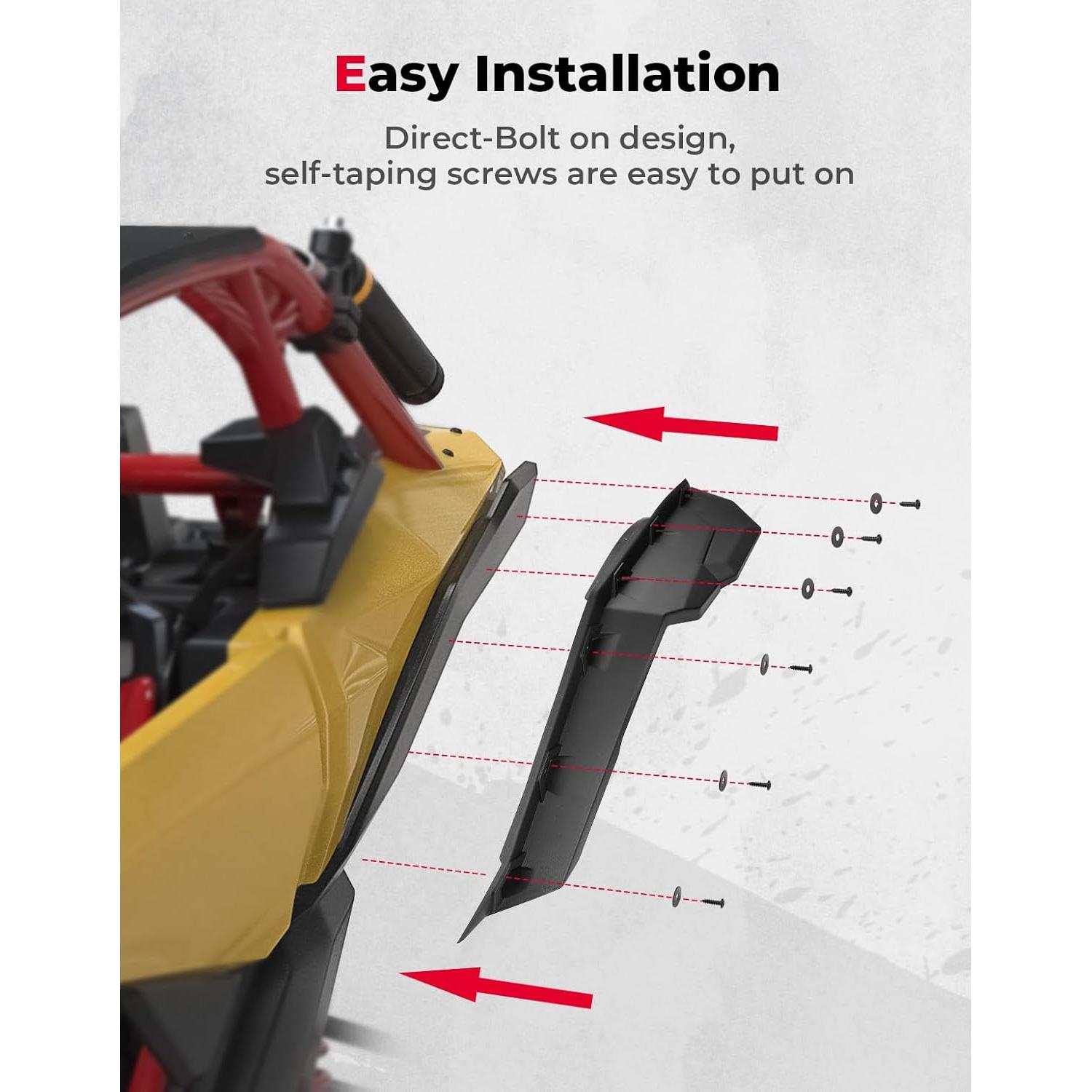 Extensiones de Guardabarros KEMIMOTO para Can-Am X3 2017-2025