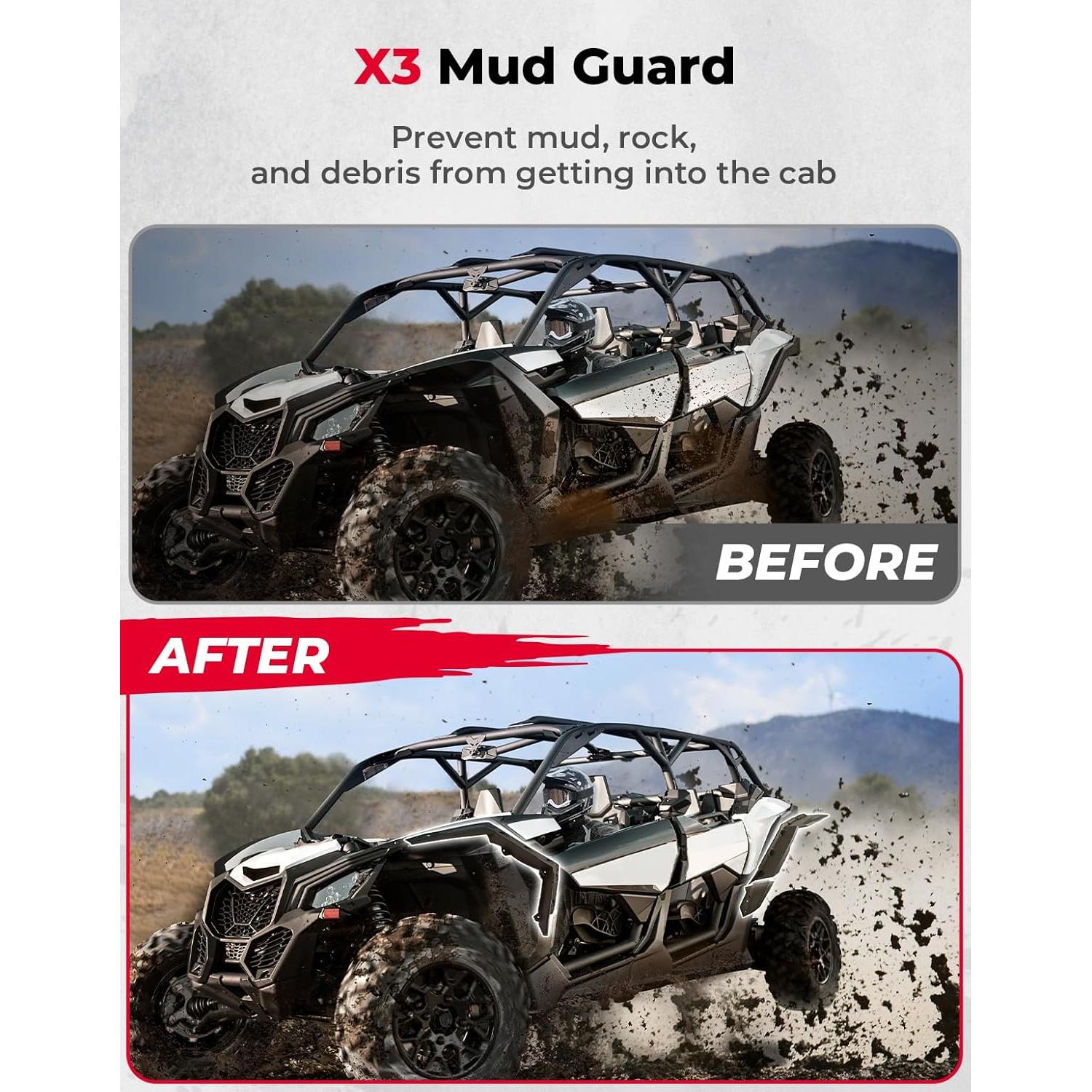 Extensiones de Guardabarros KEMIMOTO para Can-Am X3 2017-2025