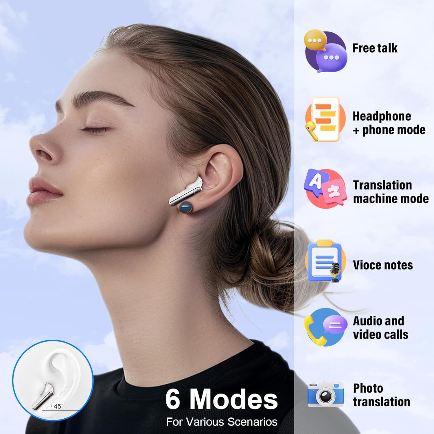 Auriculares Traductores Thunelec BK01 3 en 1 Bluetooth 5.3