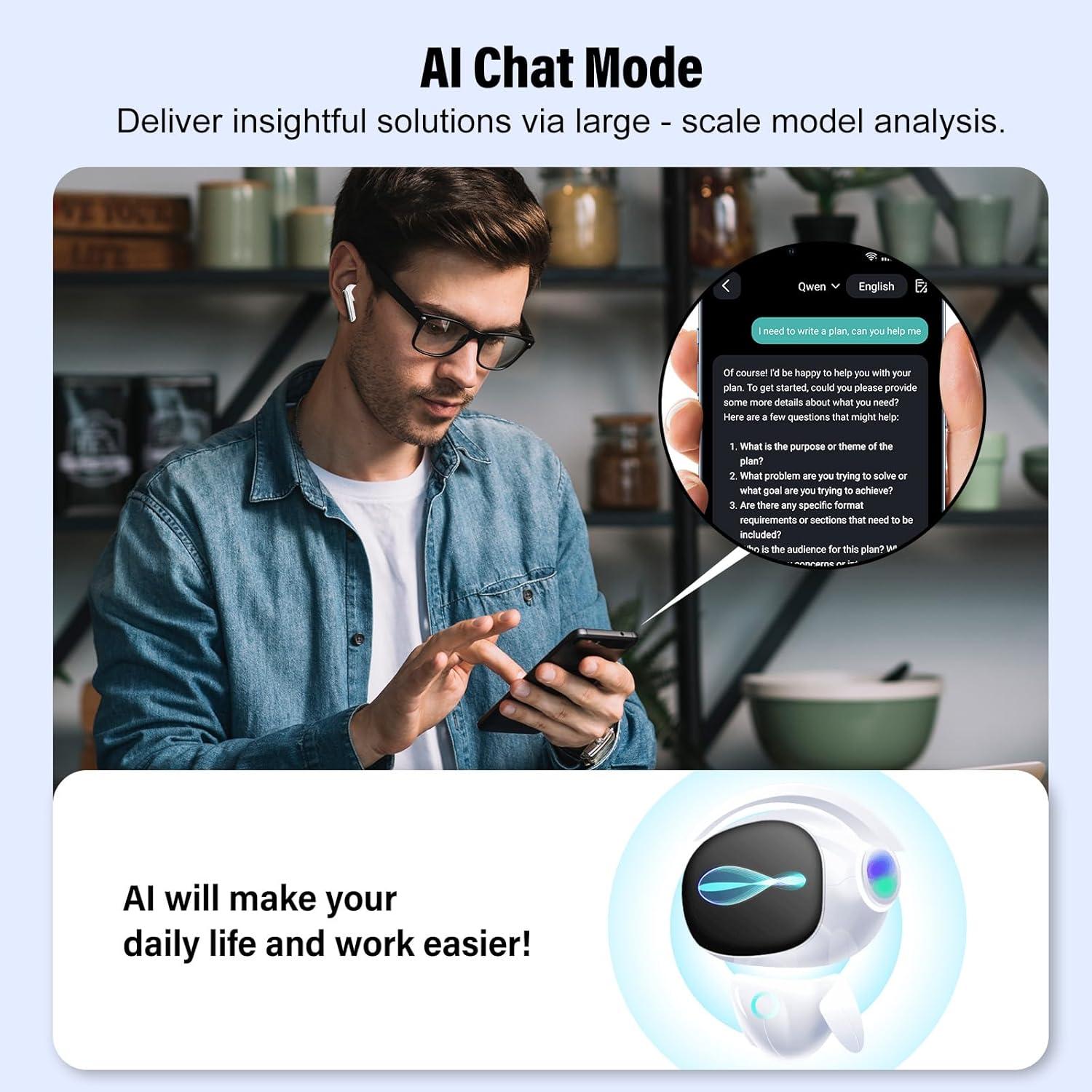 Auriculares Traductores Thunelec BK01 3 en 1 Bluetooth 5.3