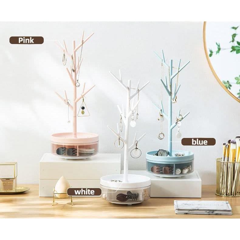 Soporte de Joyería Half Room en Forma de Árbol Blanco