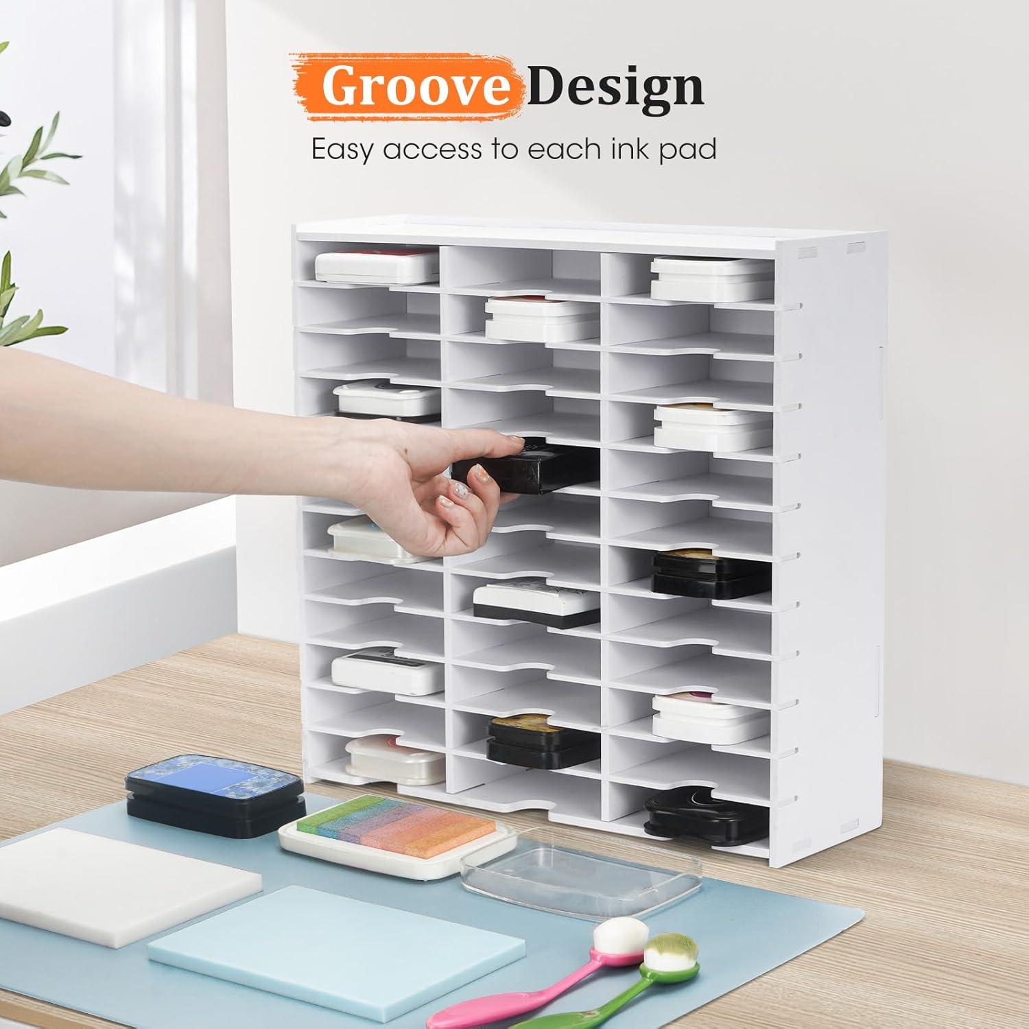 Estante de 2 piezas Krafetto para almohadillas de tinta 36 rejillas