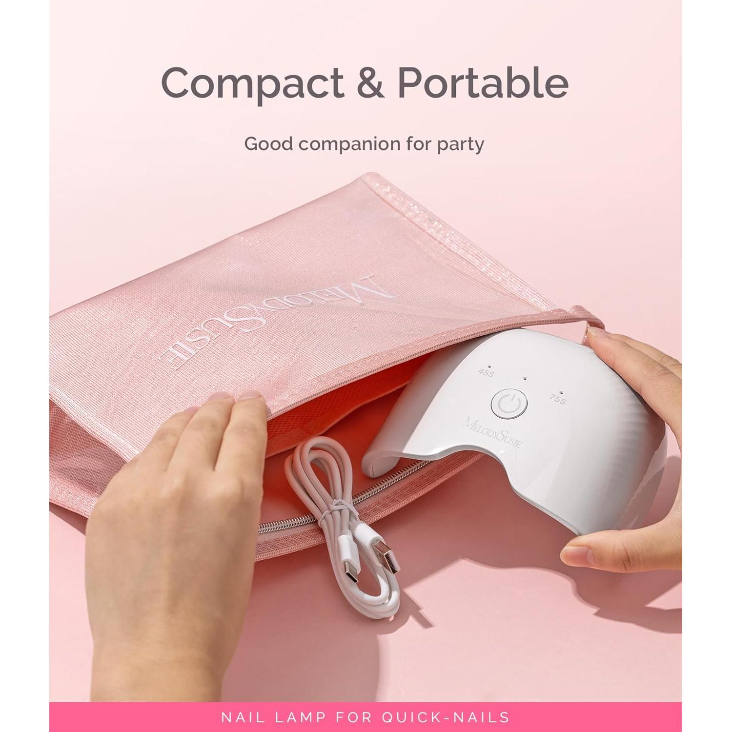 Lámpara UV para Uñas MelodySusie ART06F 12.7x7.6cm Blanca