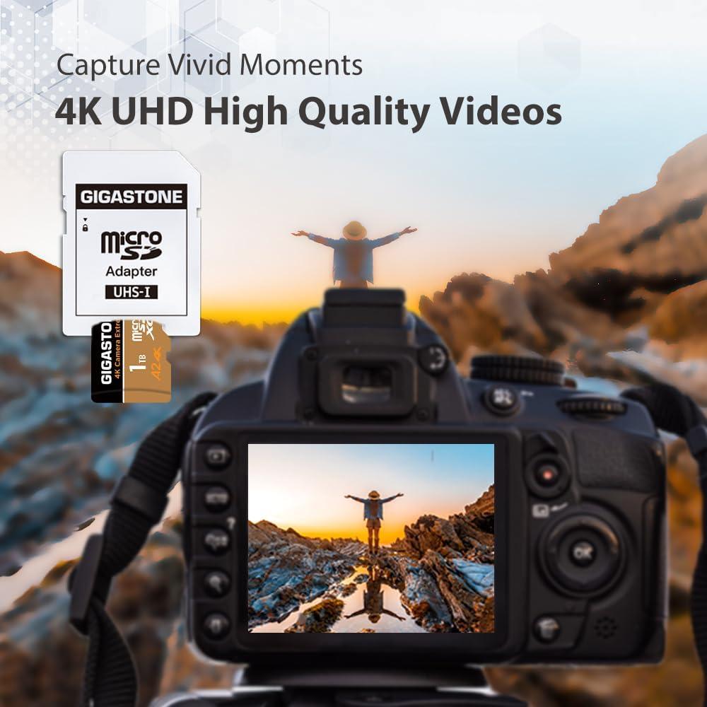 Tarjeta Micro SD Gigastone 1TB UHS-I U3 A2 4K C10 R/W 160/130 MB/s