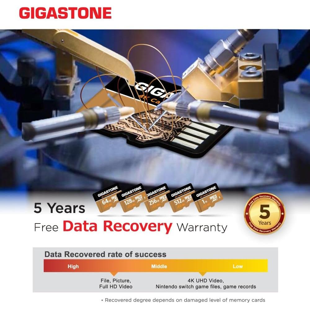 Tarjeta Micro SD Gigastone 1TB UHS-I U3 A2 4K C10 R/W 160/130 MB/s