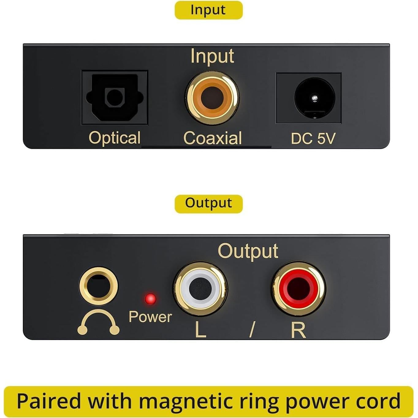 Convertidor de Audio Digital a Analógico PROZOR 192kHz 5.1CH