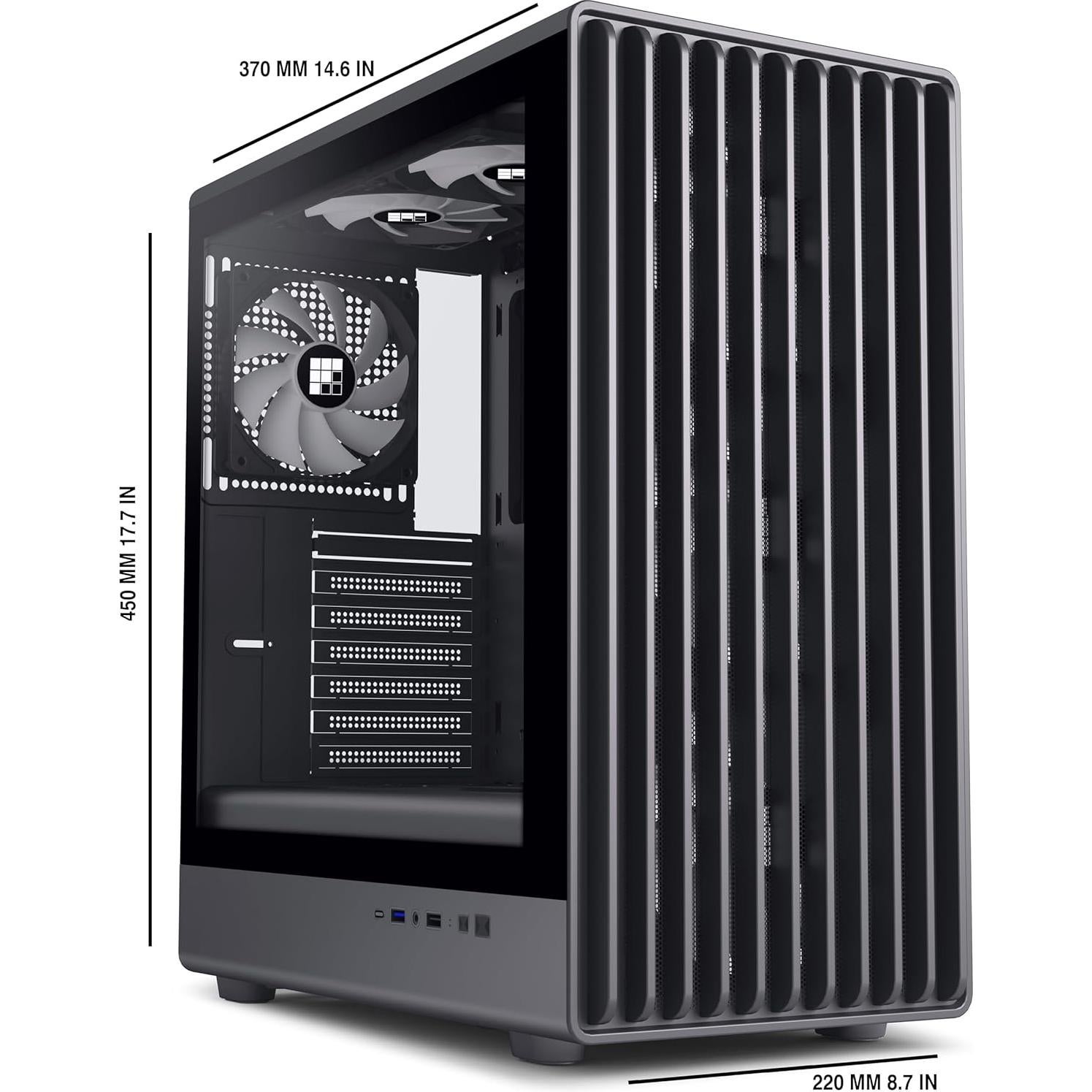 Caja de PC FOIFKIN K6 ATX Mid-Tower con 6 Ventiladores ARGB
