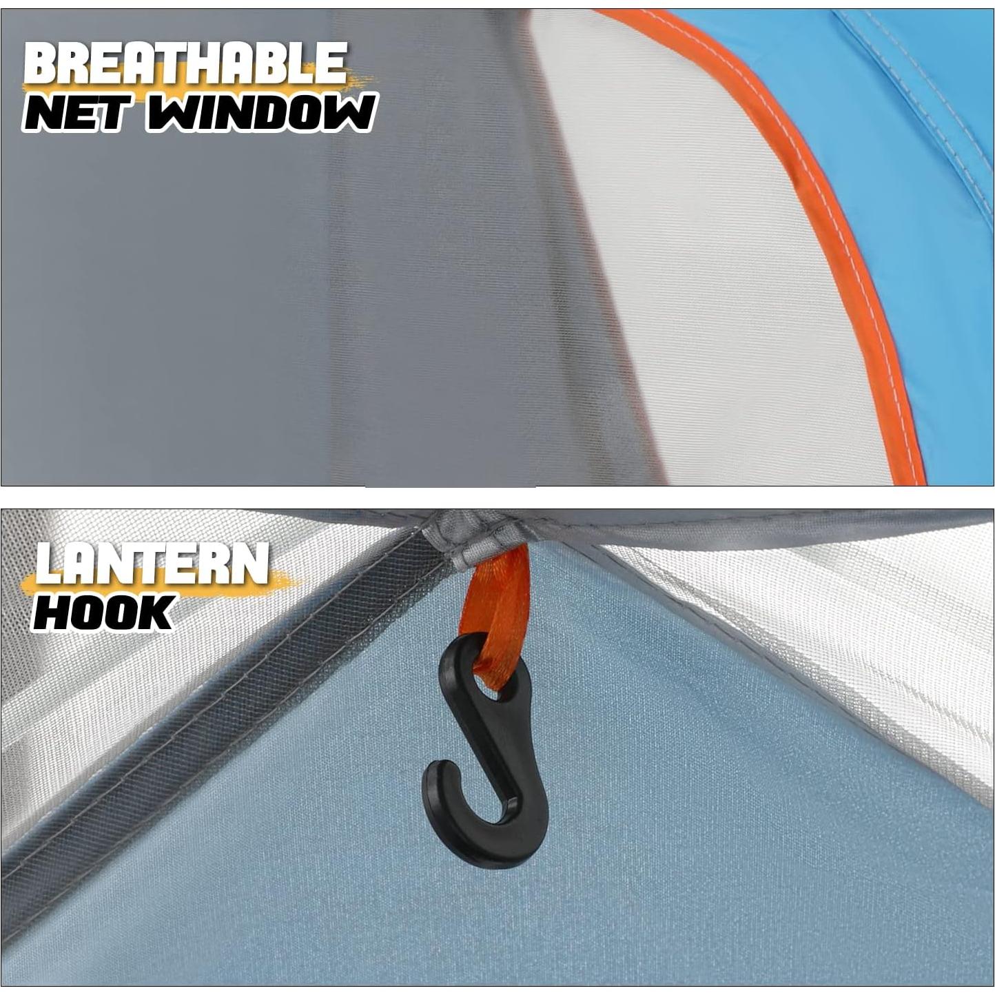 Carpa Domo Ultraligera MoNiBloom A40-TT-004-BL para 4 Personas