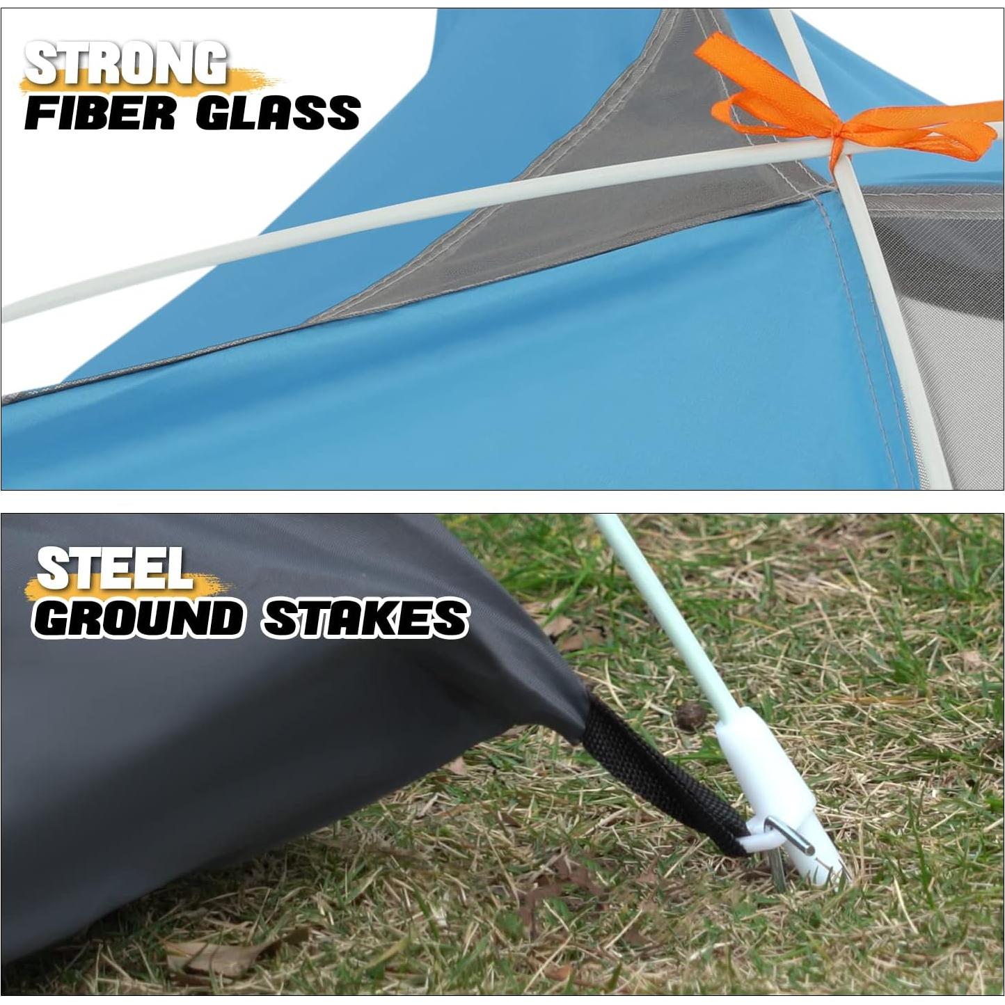 Carpa Domo Ultraligera MoNiBloom A40-TT-004-BL para 4 Personas