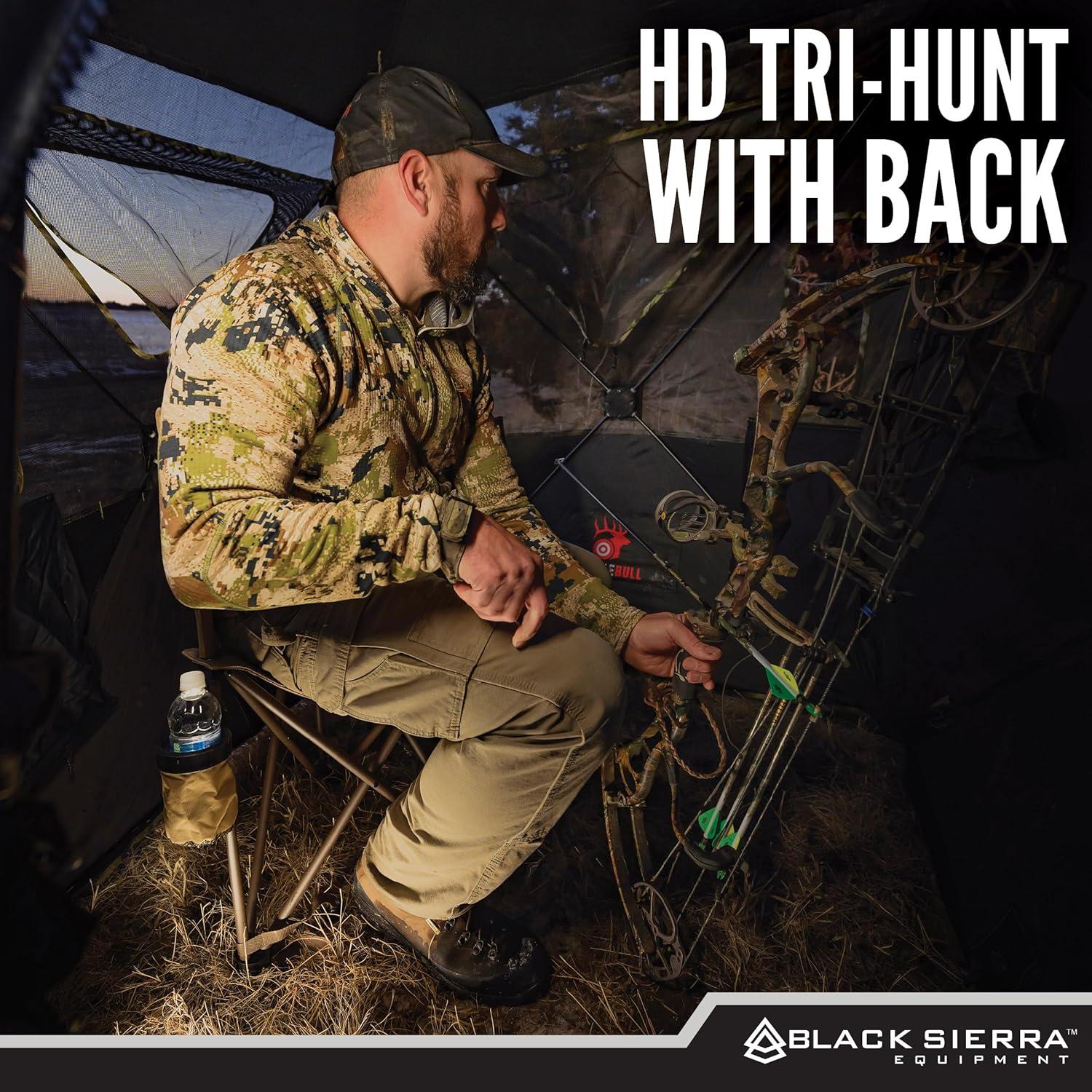 Silla Tripode Plegable Black Sierra HCH-004 136 Kg Camo