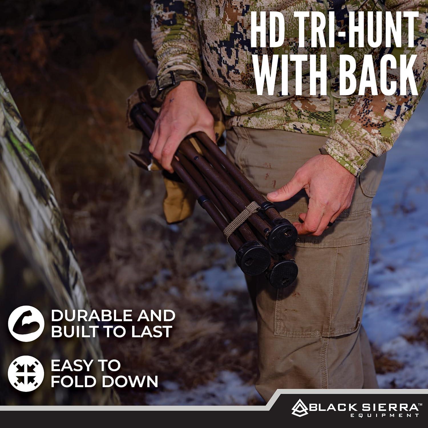 Silla Tripode Plegable Black Sierra HCH-004 136 Kg Camo