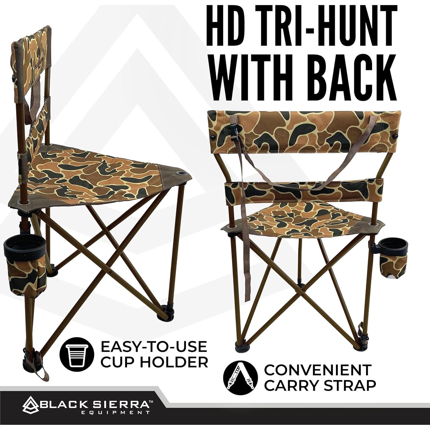 Silla Tripode Plegable Black Sierra HCH-004 136 Kg Camo