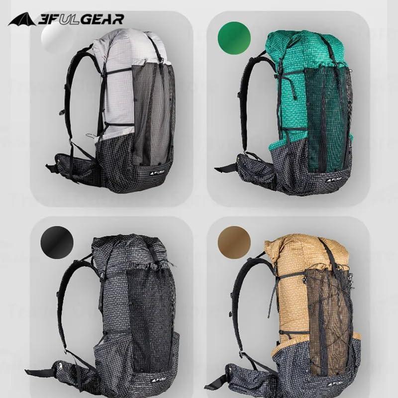 Mochila de Escalada 3F UL GEAR QiDian Pro 46+10L UHMWPE Negra