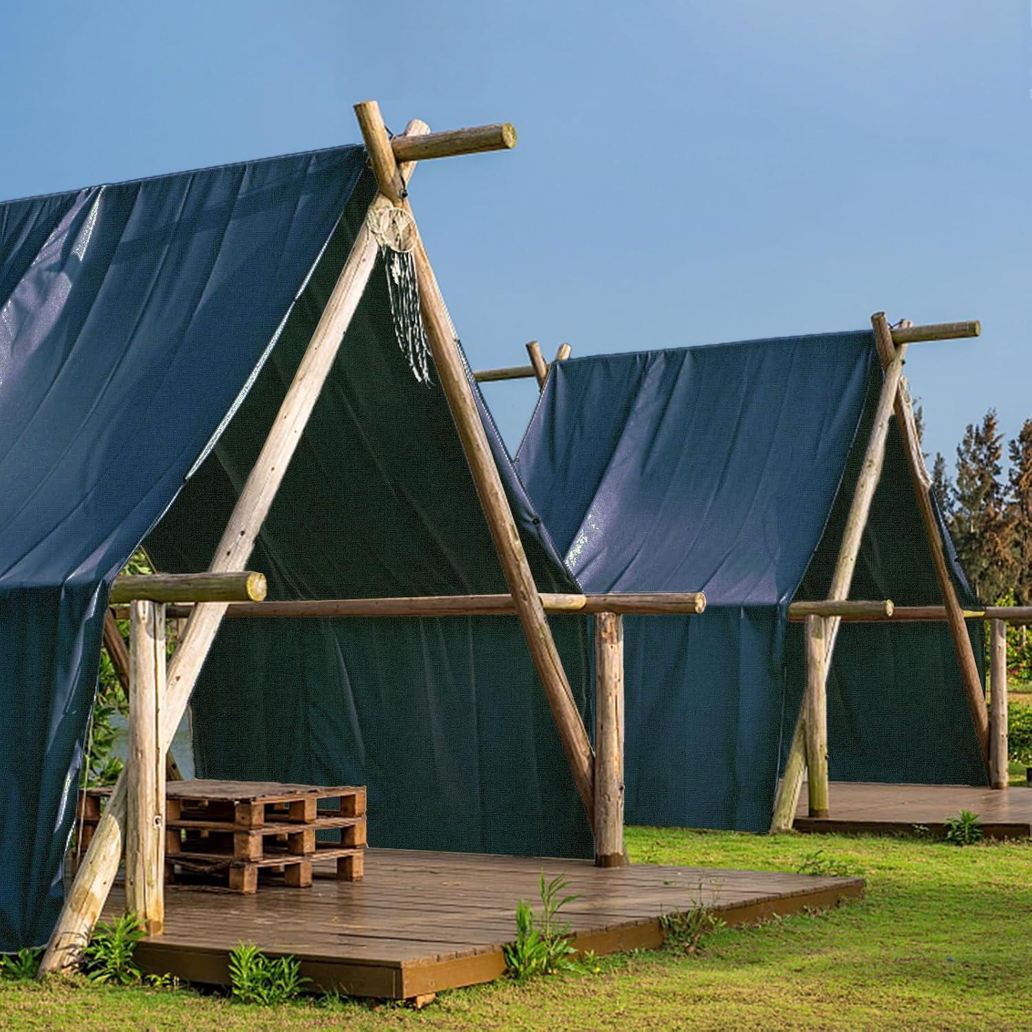 Lona Resistente al Agua FoundGo 2x2.1m Azul con Ojetes