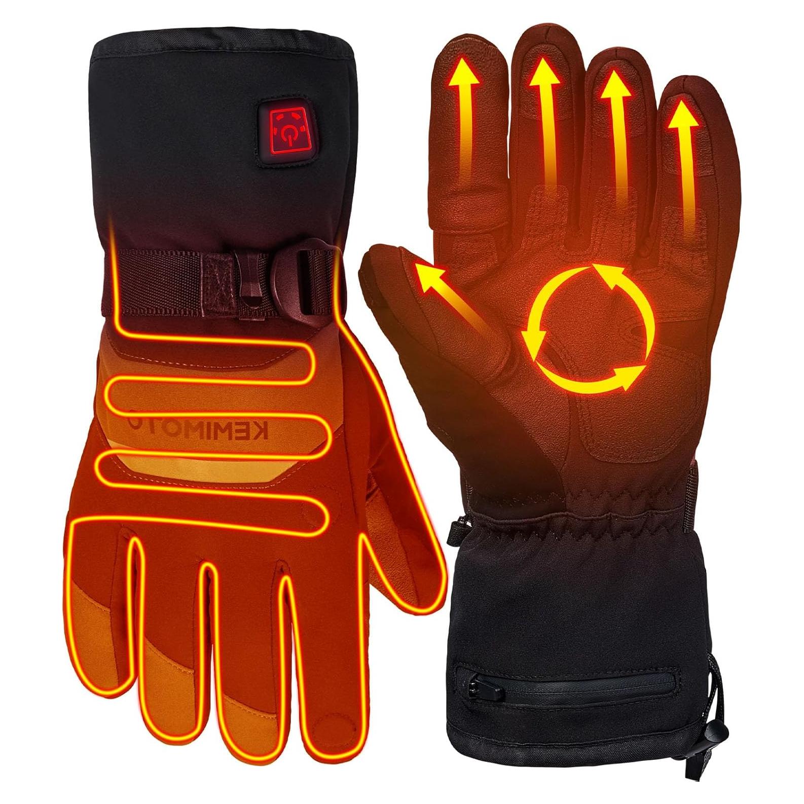 Guantes Calentados KEMIMOTO para Invierno 7.4V Unisex
