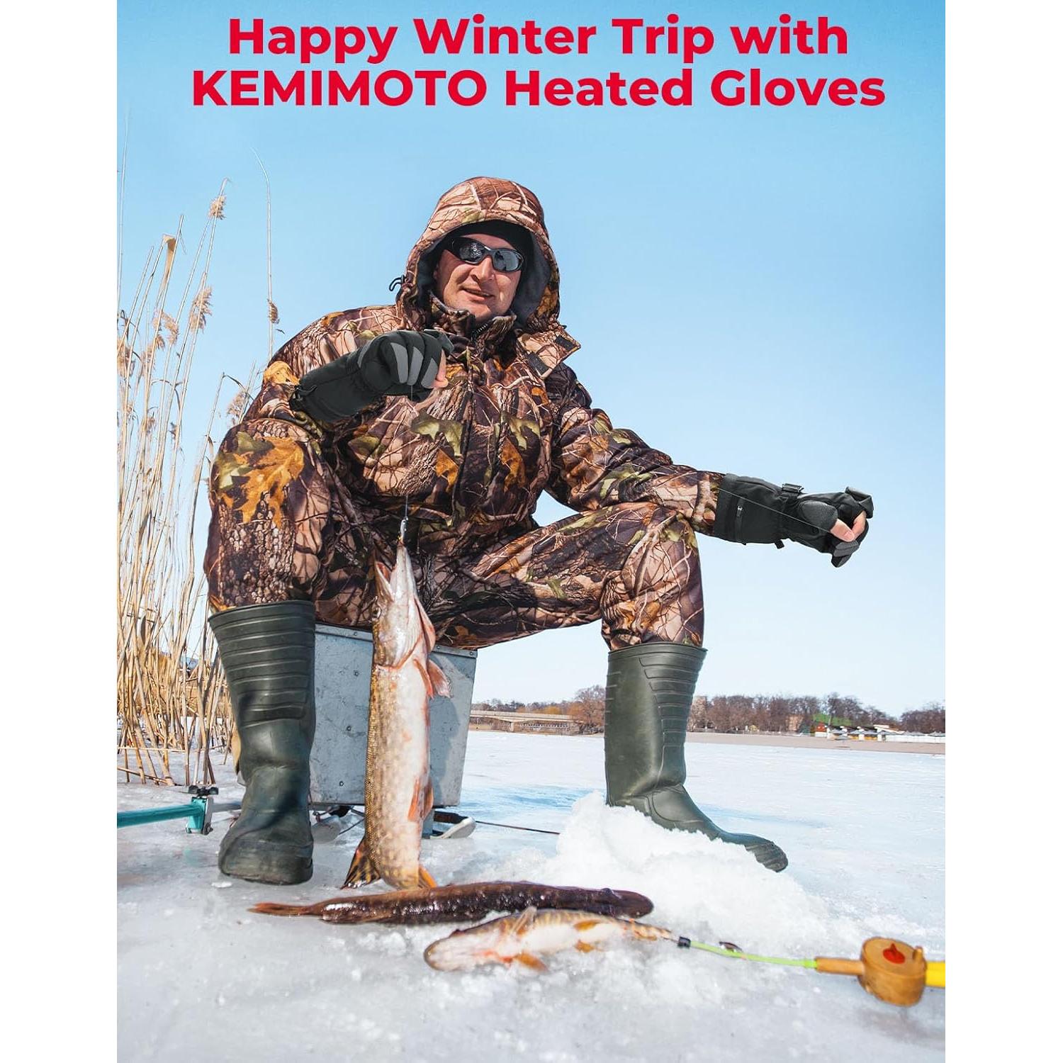 Guantes Calentados KEMIMOTO para Invierno 7.4V Unisex