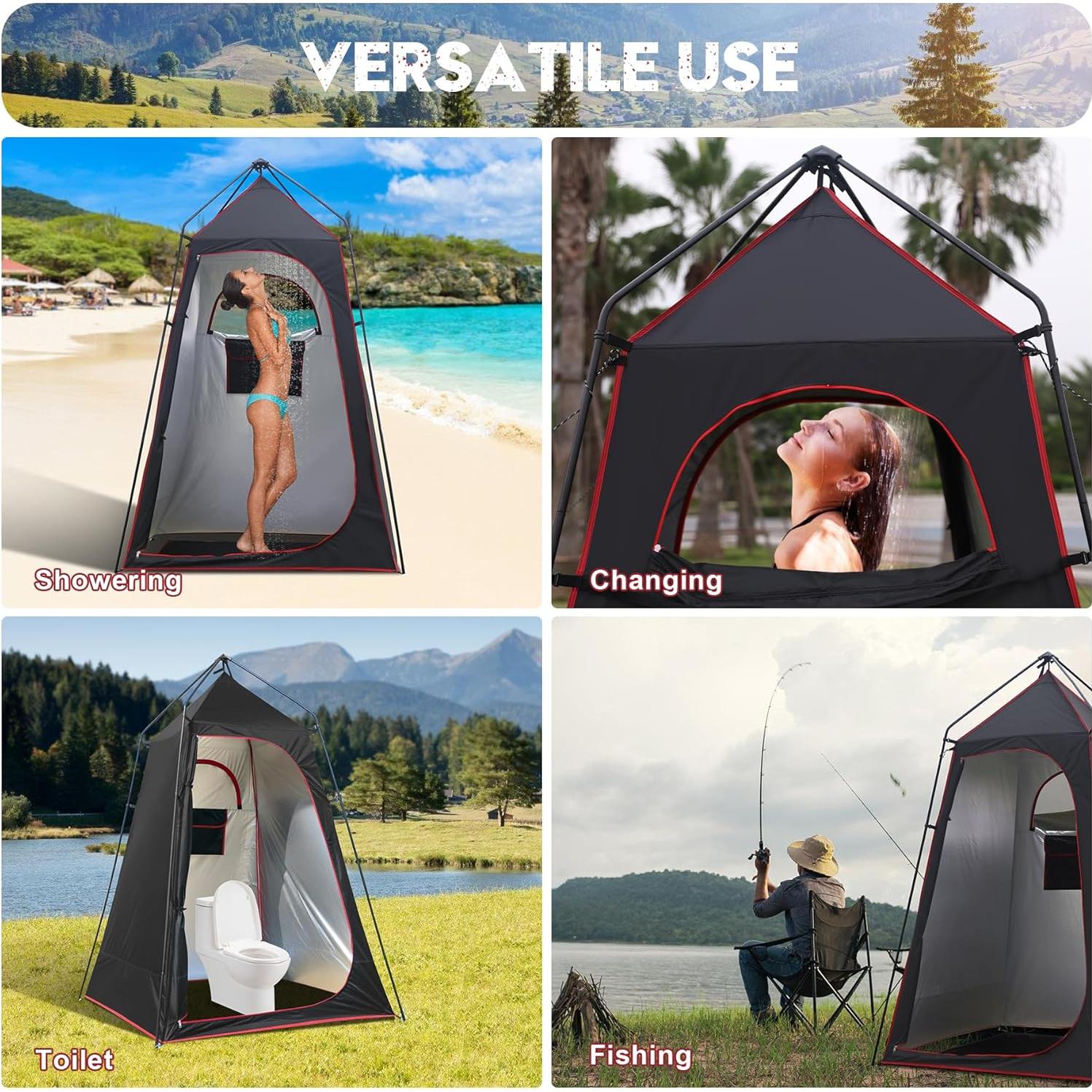 Tienda de Ducha Camping Castle Unicorn 2.2m Impermeable UPF50+