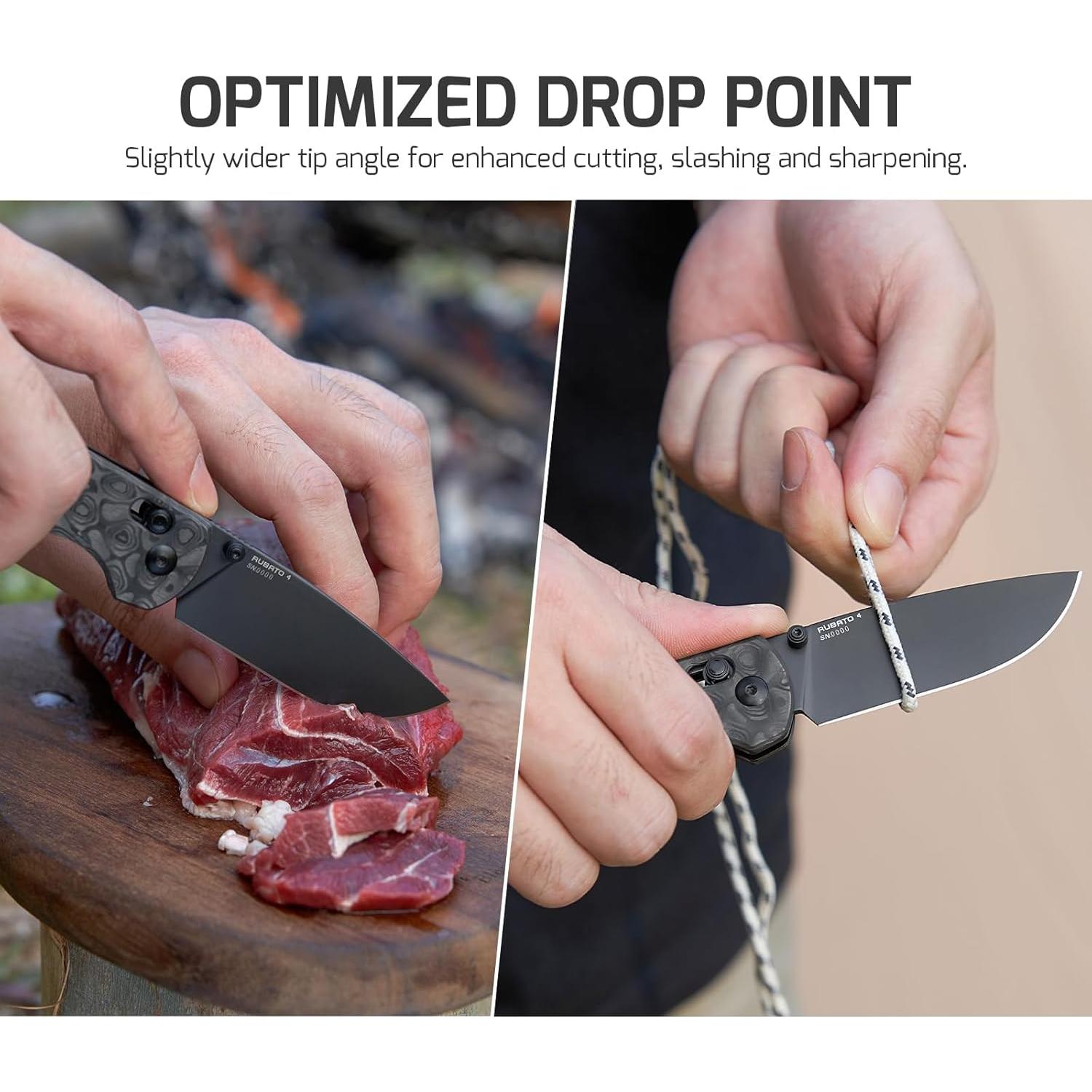 Cuchillo Plegable OKNIFE Rubato 4, Acero CPM-S35VN, Hoja 7.72 cm