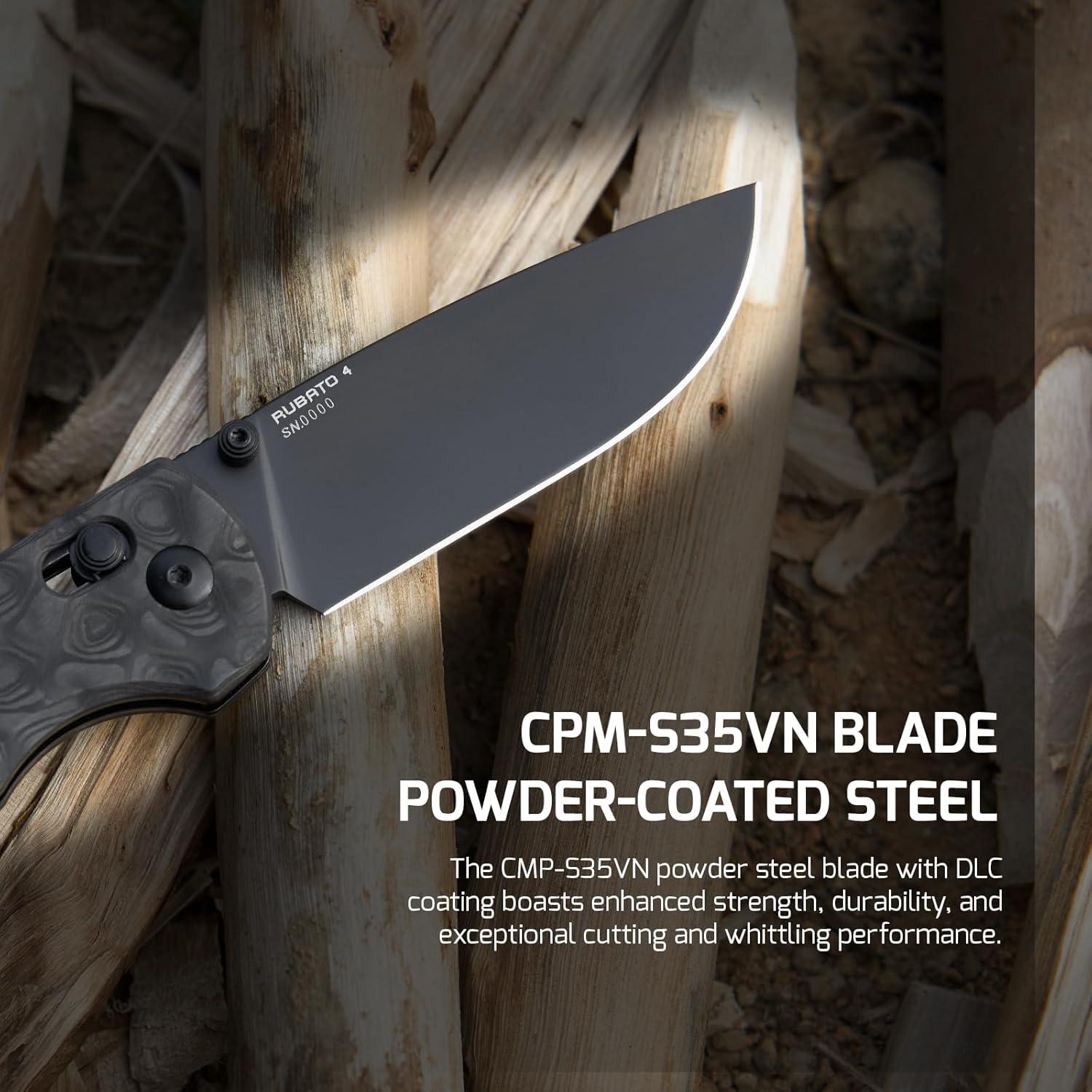 Cuchillo Plegable OKNIFE Rubato 4, Acero CPM-S35VN, Hoja 7.72 cm