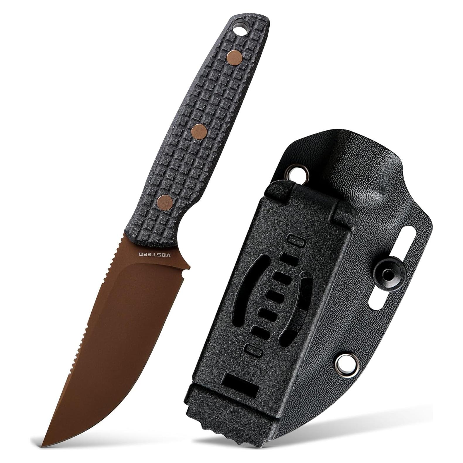 Cuchillo Fijo Vosteed Mink EDC 8.4 cm con Funda Ergonómica