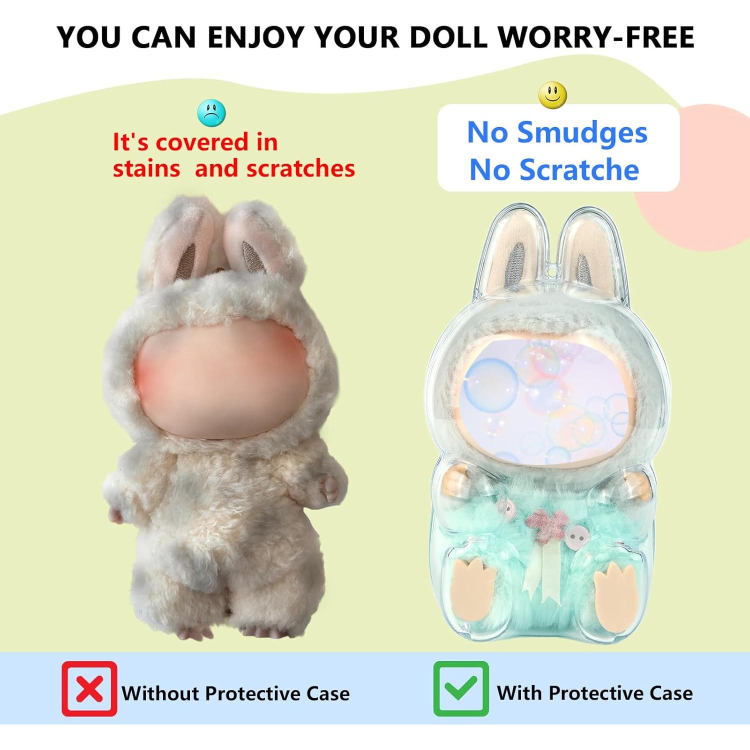 Funda Protectora Acrílica HiOKOU para Muñeca Sentado