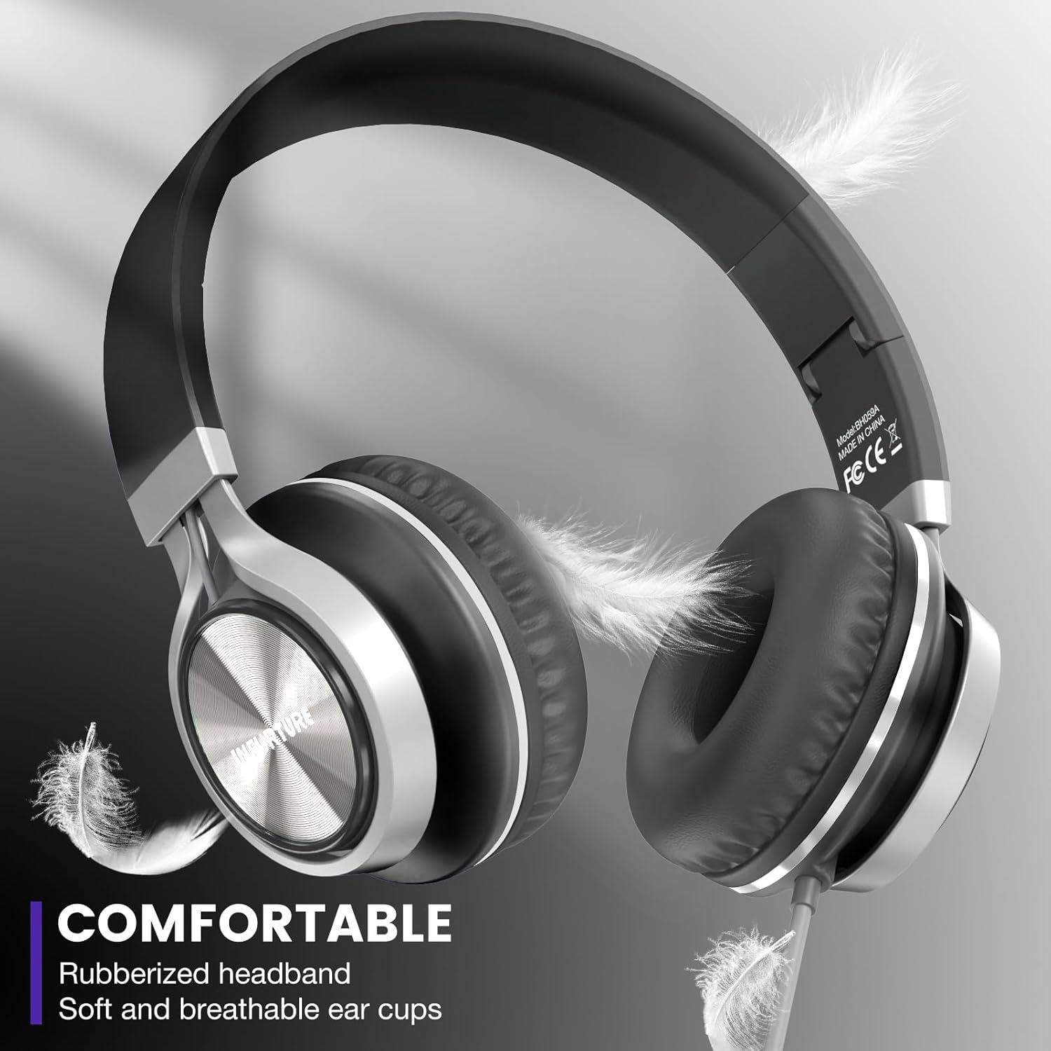 Auriculares USB C INFURTURE FTBH118AB con Micrófono y Control