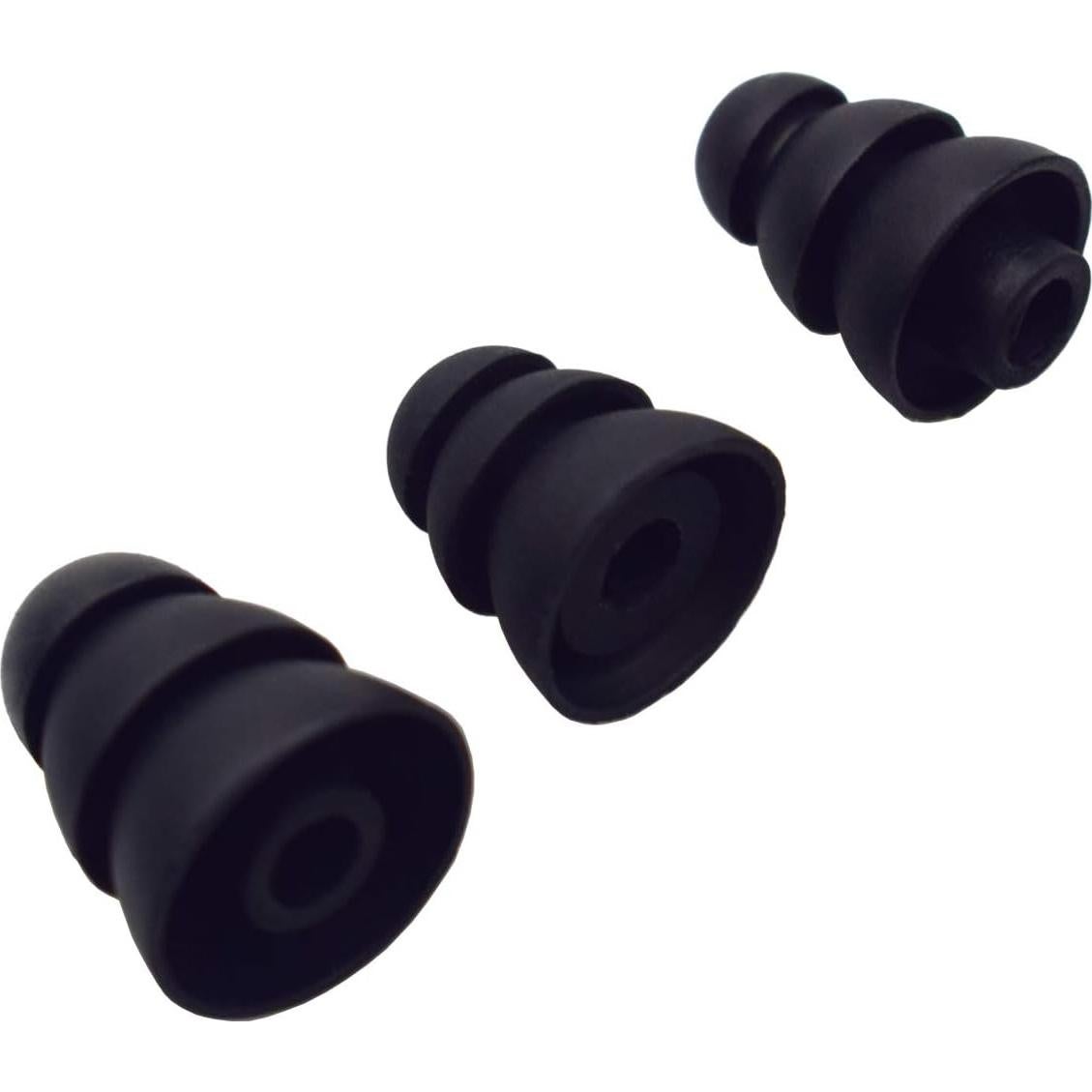 Puntas de oído de triple flanja Motanar - 6 pares S/M/L