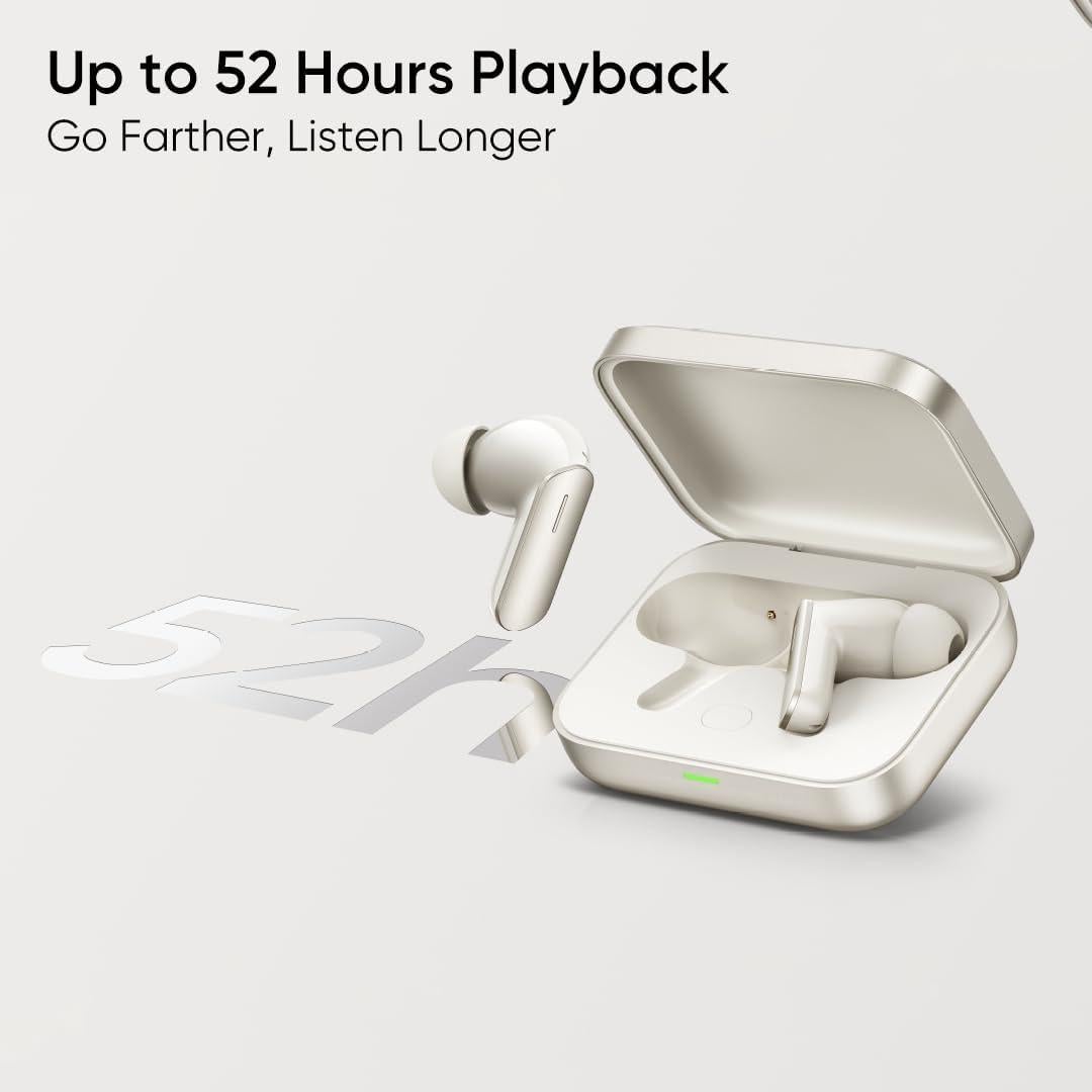 Auriculares Inalámbricos Realme Buds Air 7 Oro - 52h ANC 52dB