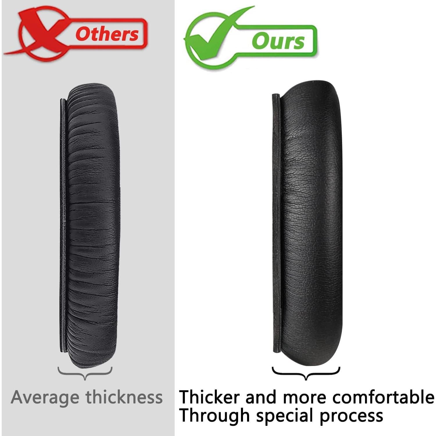 Almohadillas de Reemplazo SOULWIT para Bose QC45 - Negro