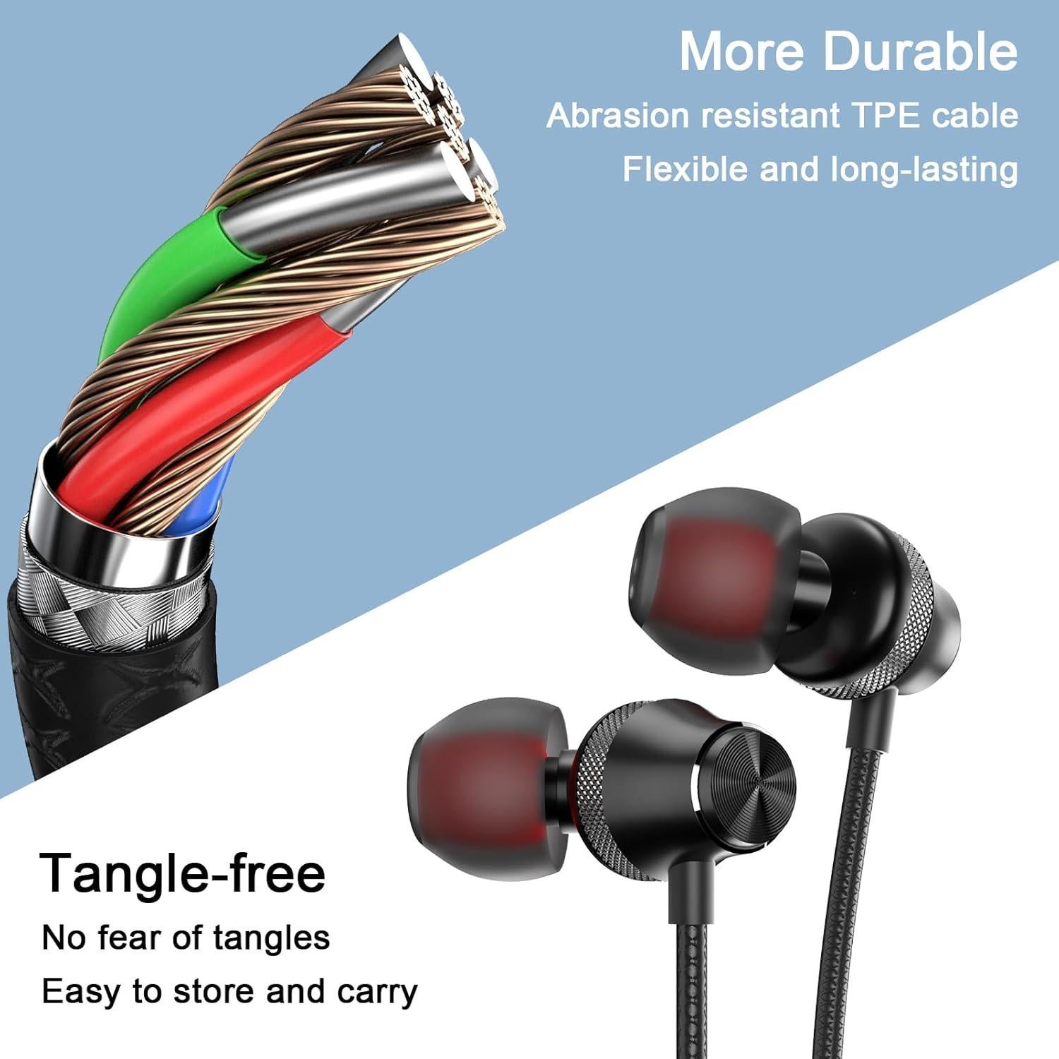 Auriculares USB C AIAUXAI con micrófono y almohadillas - Negro