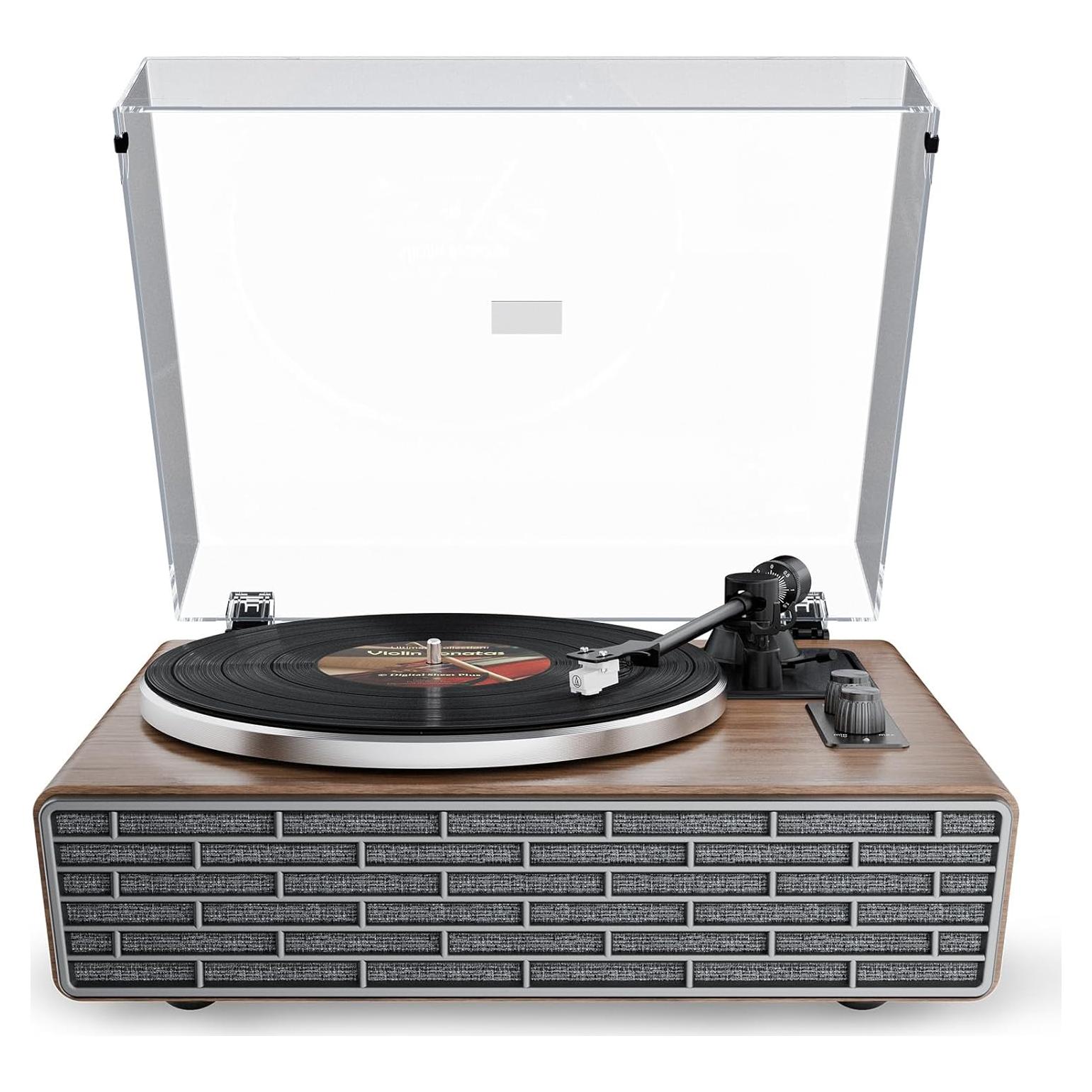 Reproductor de Vinilo Bluetooth XJ-HOME H02 con Altavoces 15W