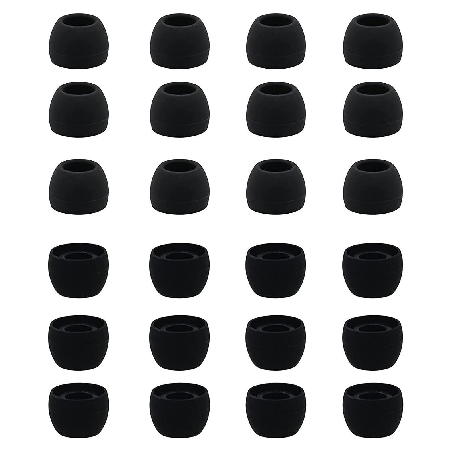 12 Puntas de Silicona BLLQ para Auriculares In-Ear Pequeñas