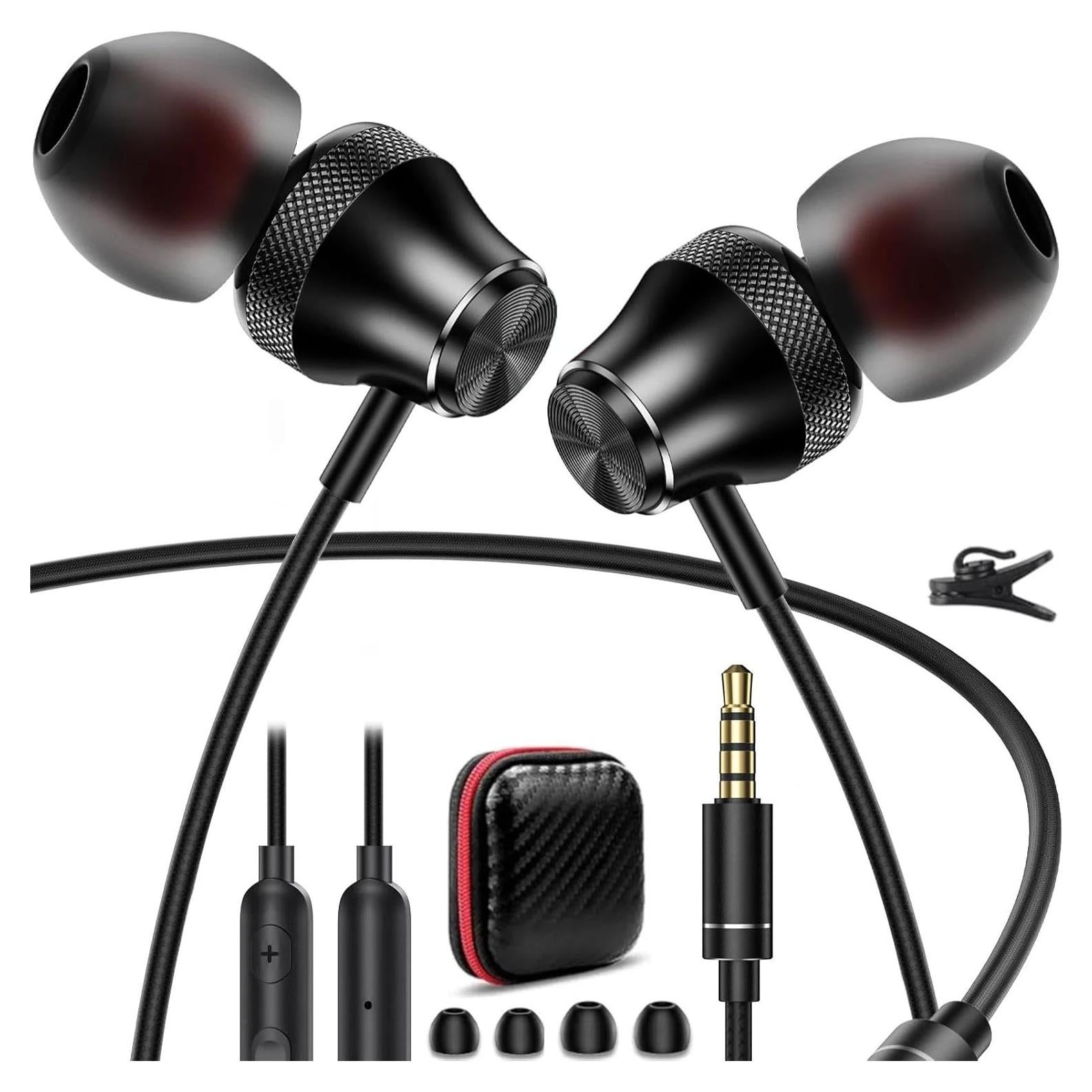 Auriculares In-Ear TOPAUX 3.5mm con Micrófono y Aislamiento