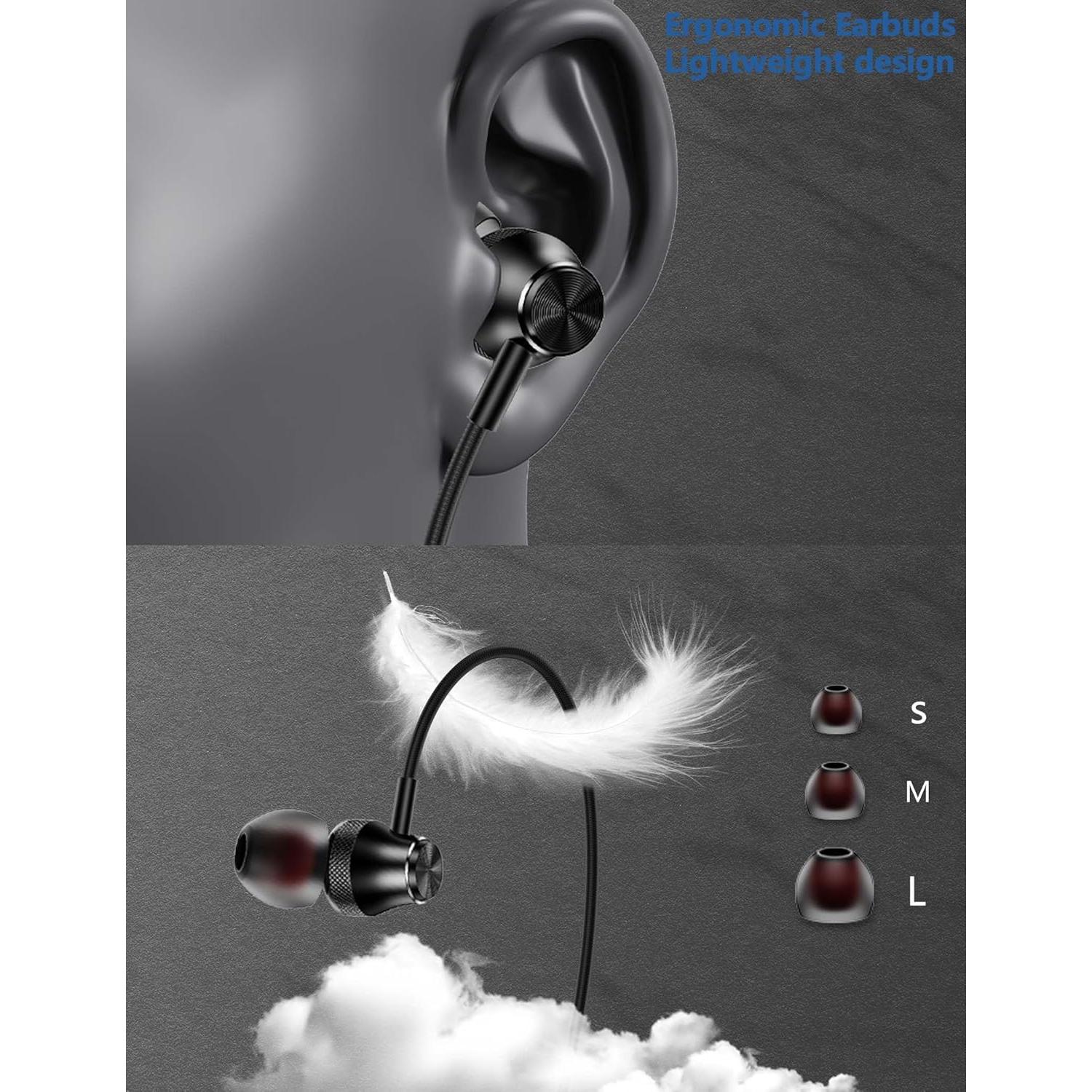 Auriculares In-Ear TOPAUX 3.5mm con Micrófono y Aislamiento