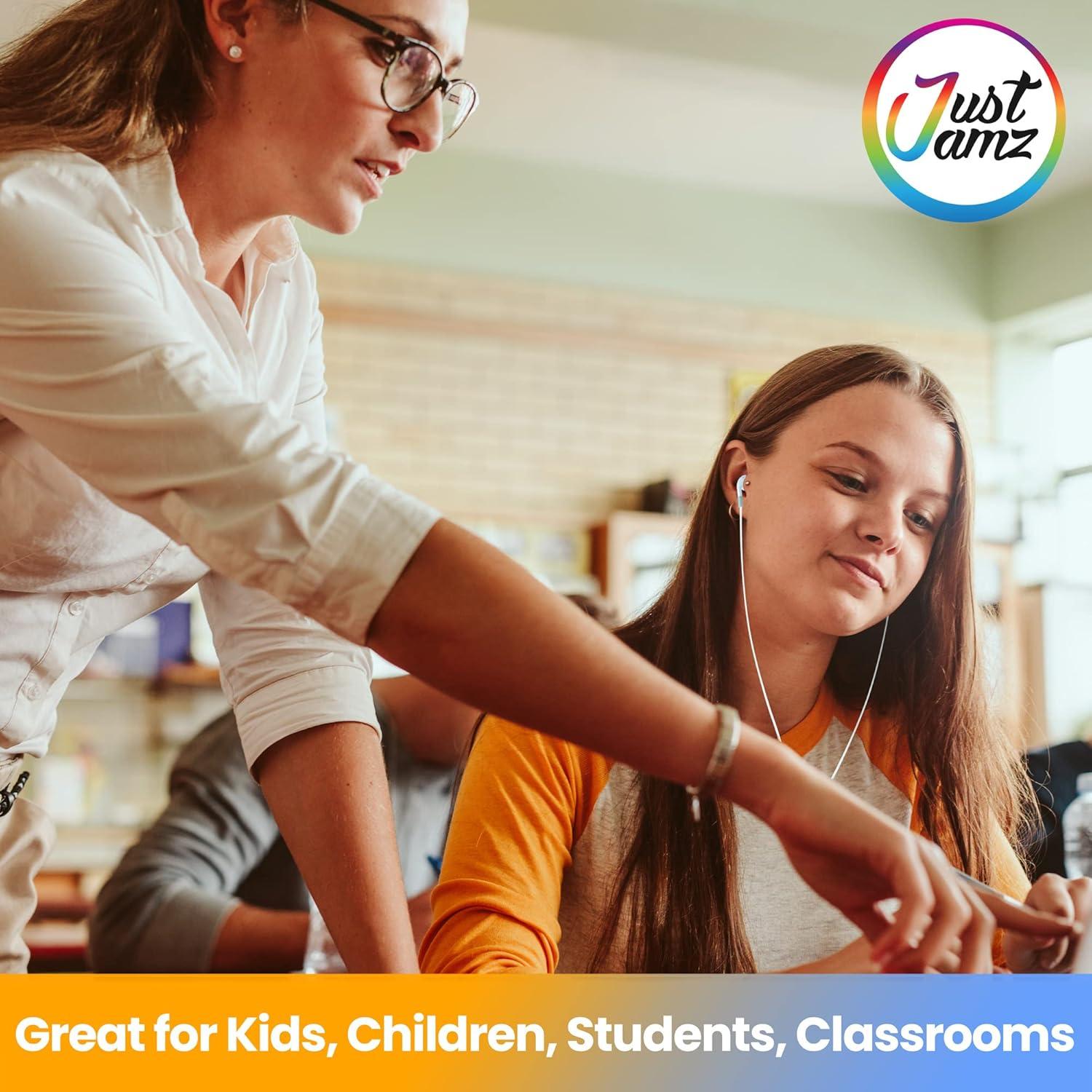 Auriculares JustJamz 100 Pack Blancos con Cable 3.5mm