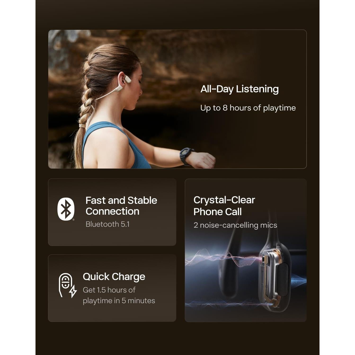 Auriculares deportivos SHOKZ OpenRun Pro Bluetooth - Conducción ósea