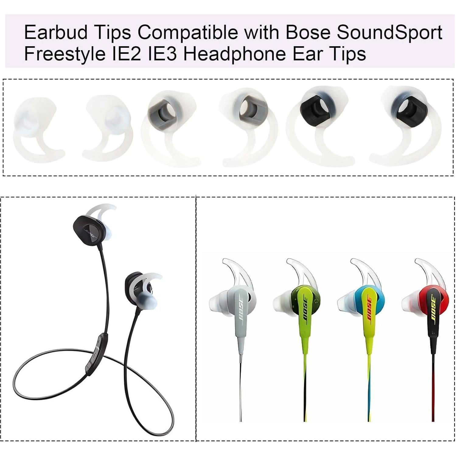Consejos de Silicona para Auriculares Bose SoundSport - 3 Pares