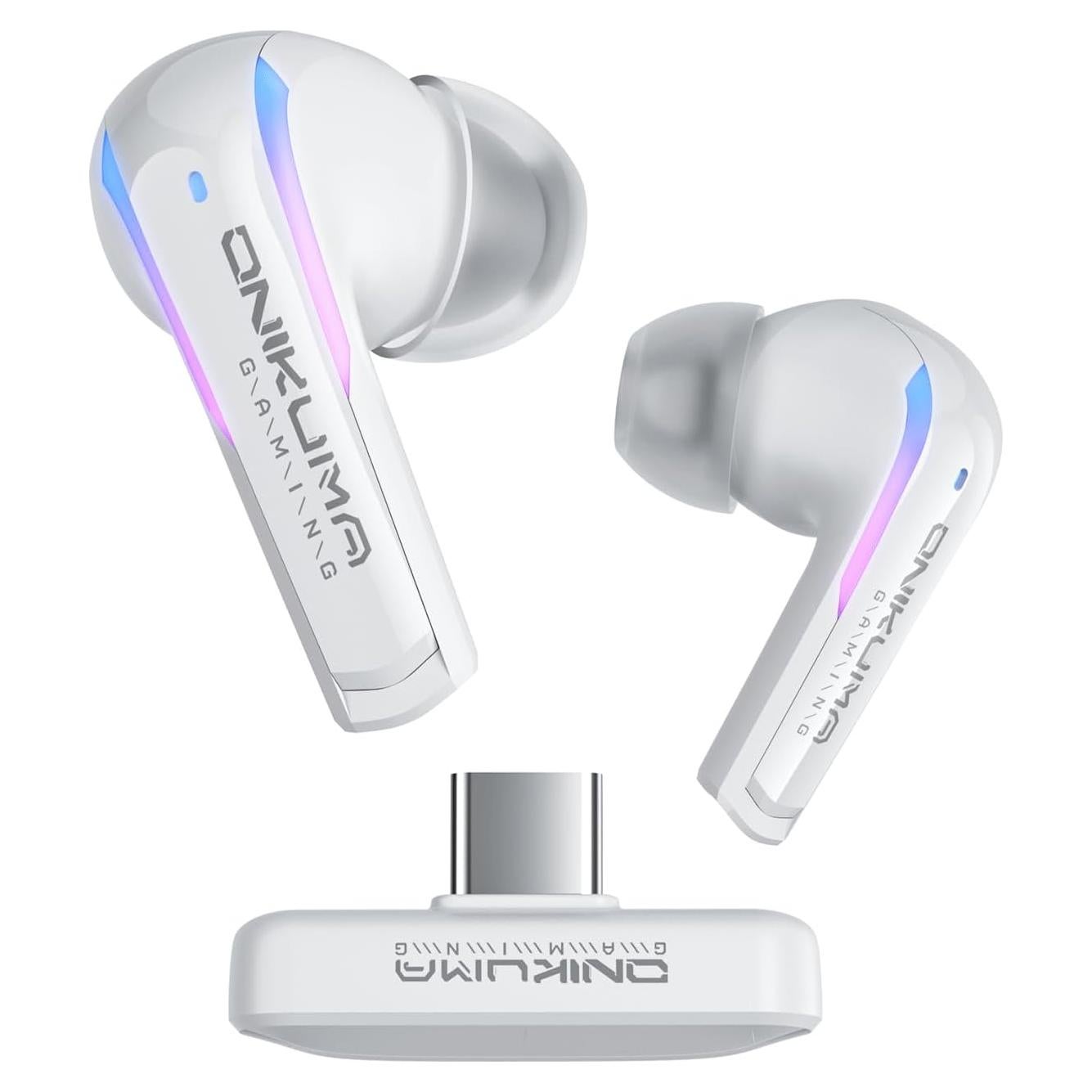 Auriculares Inalámbricos ONIKUMA T27 20ms Latencia Baja Blanco