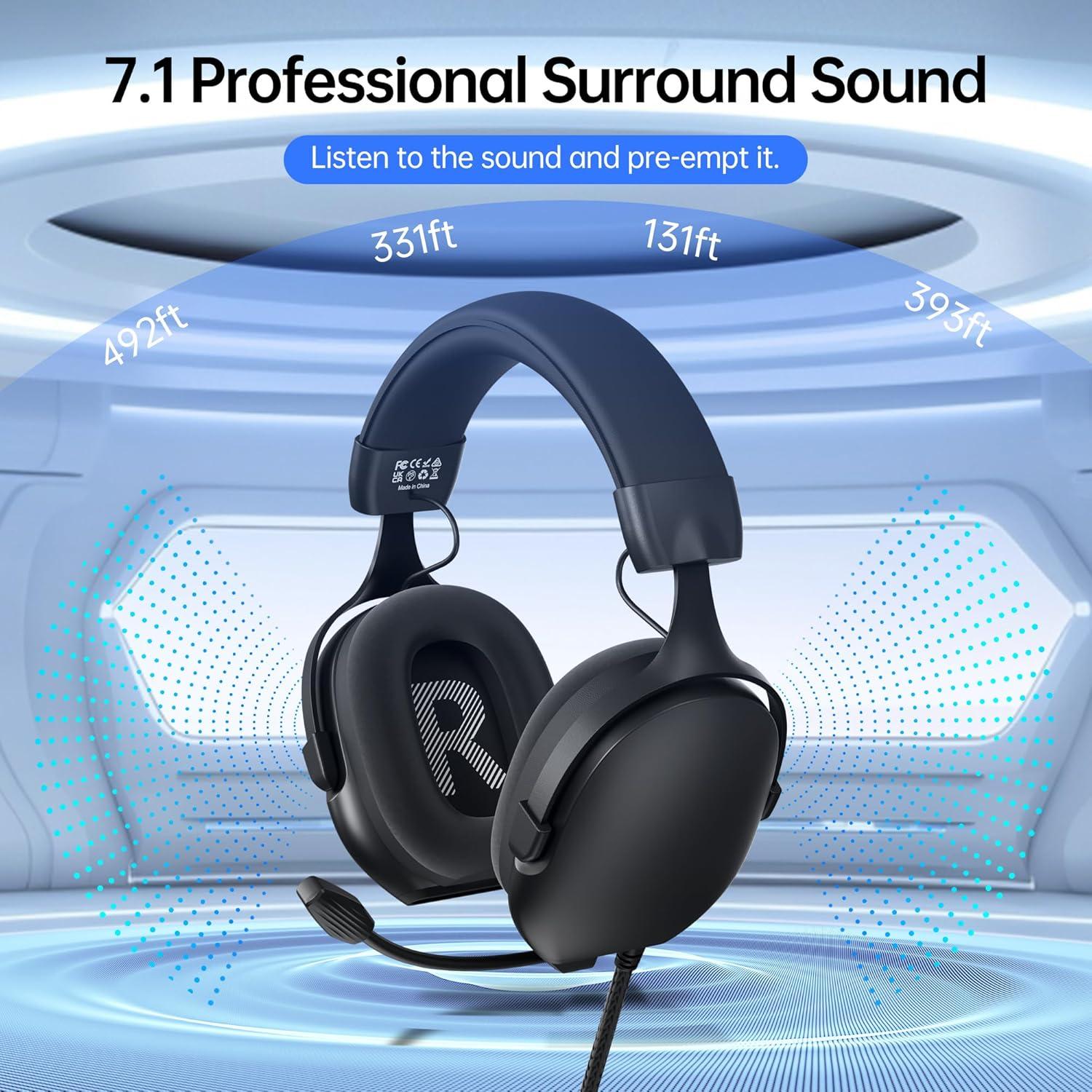 Auriculares para Juegos K80 CASLSI con Sonido 7.1 y Micrófono