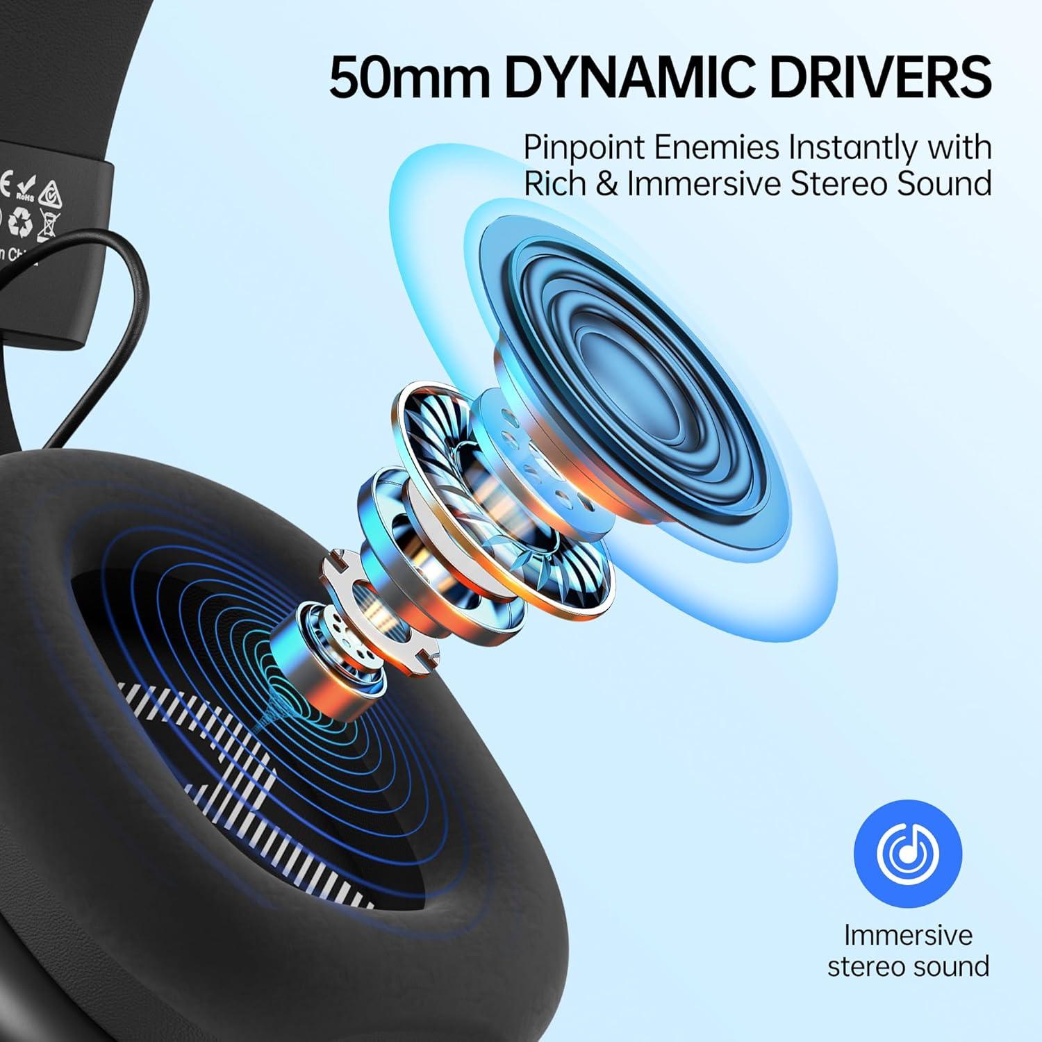 Auriculares para Juegos K80 CASLSI con Sonido 7.1 y Micrófono