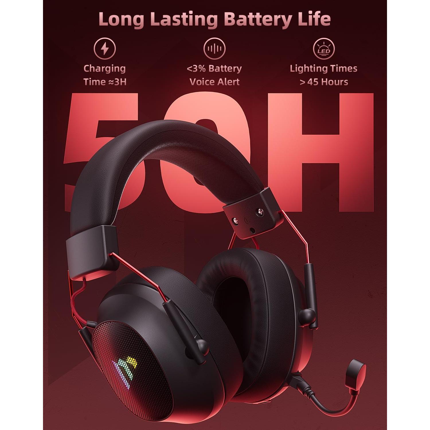 Auriculares Gaming Inalámbricos Mytrix Tac Master 50H RGB