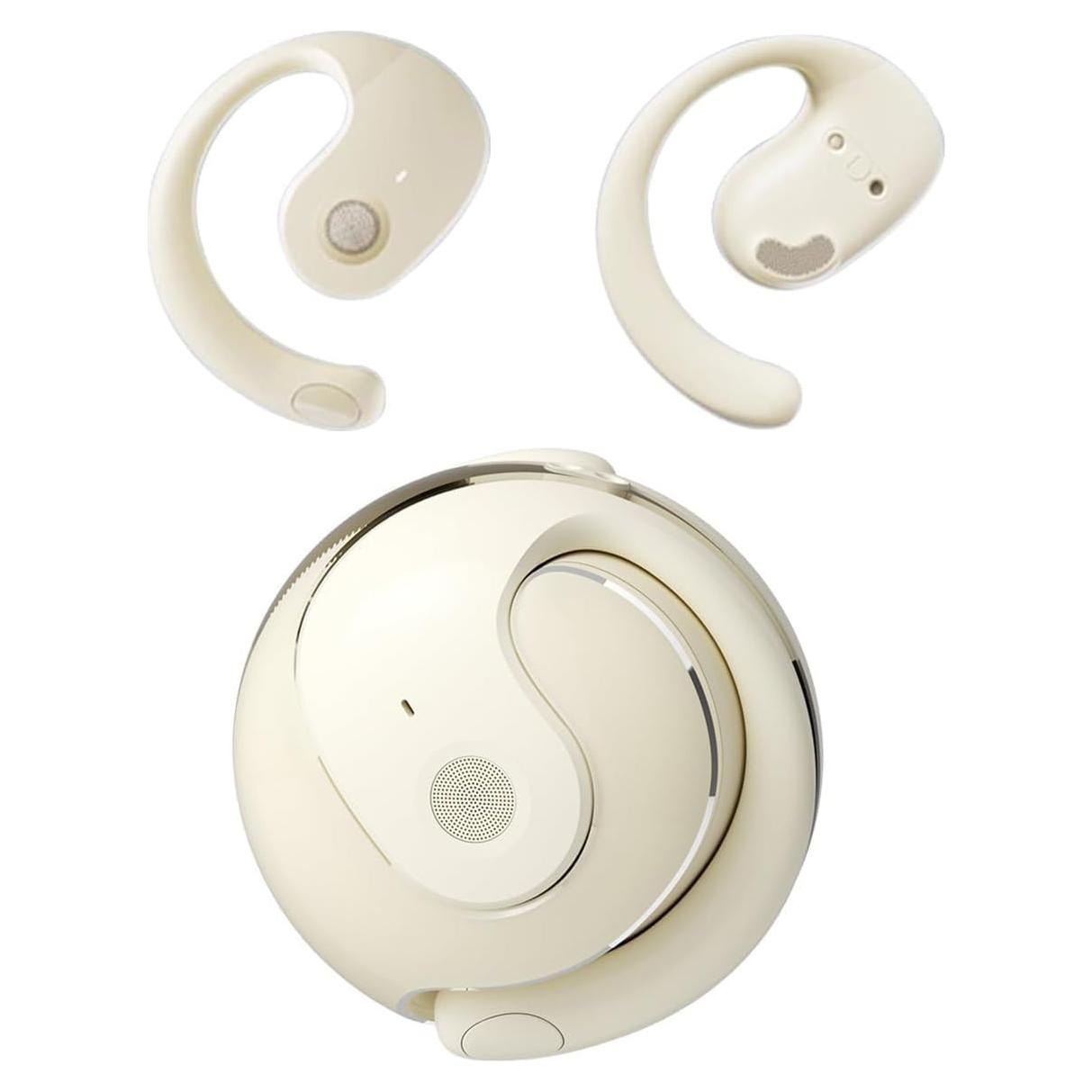Auriculares Inalámbricos Bluetooth Abiertos JM13 Beige IPX5