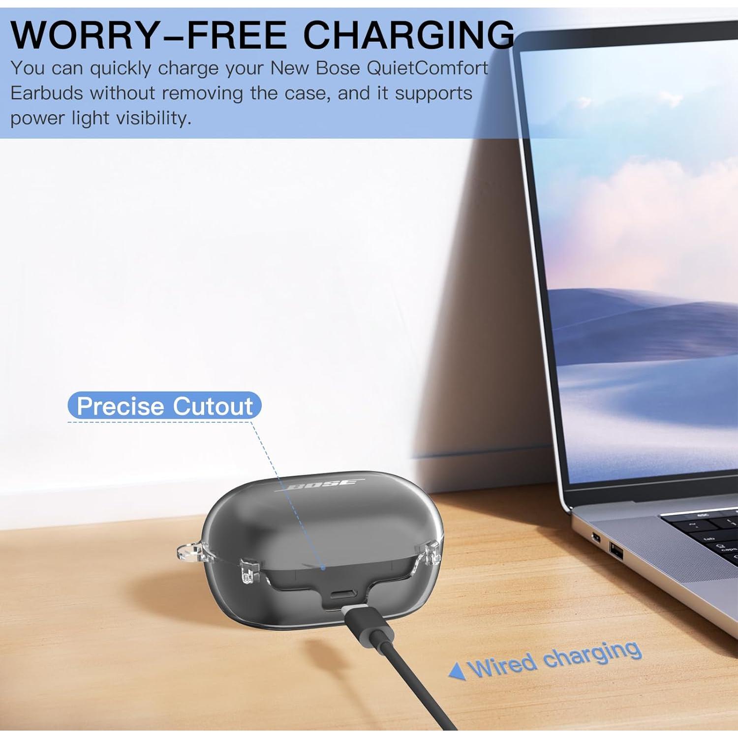 Funda protectora TUDIOW para auriculares Bose QuietComfort 2024