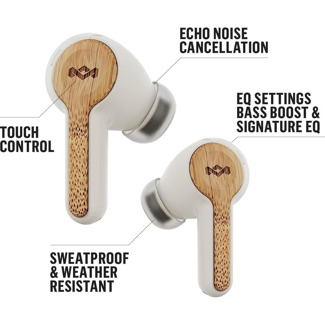 Auriculares Inalámbricos House of Marley Rebel Crema - 8 Horas Batería