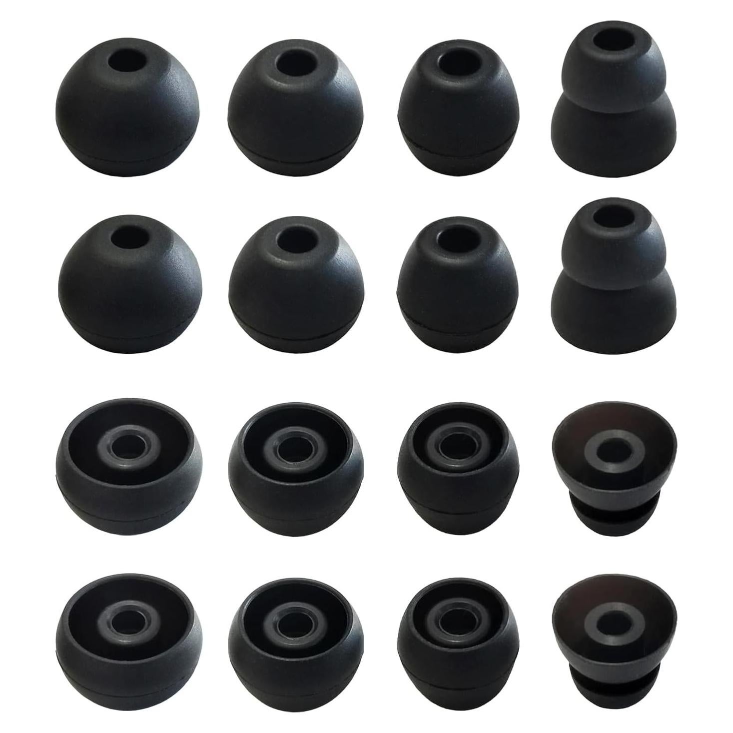 Consejos de Silicona para Auriculares Beats - 8 Pares Negros